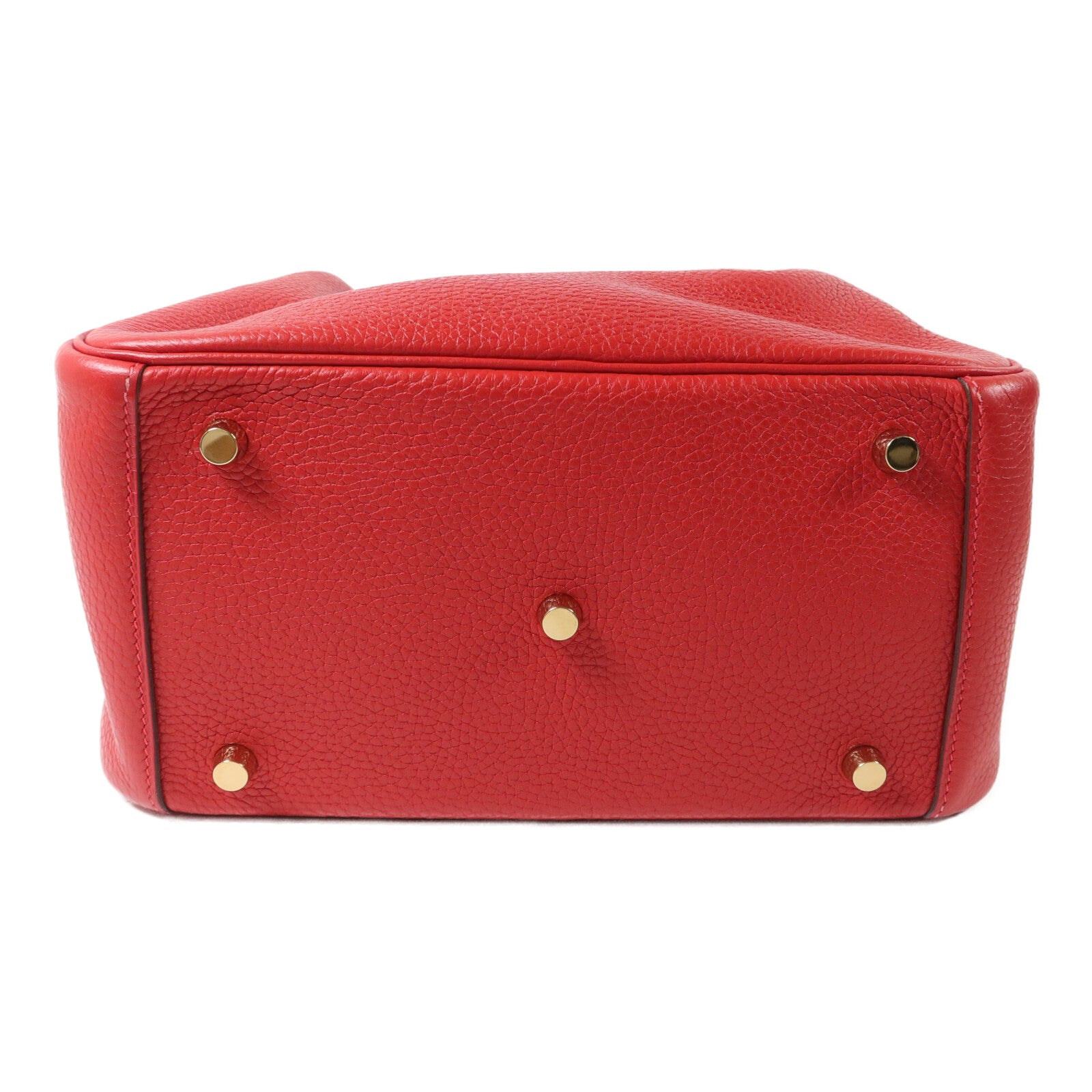 HERMES Togo皮革Lindy 26肩背袋Rouge Casaque