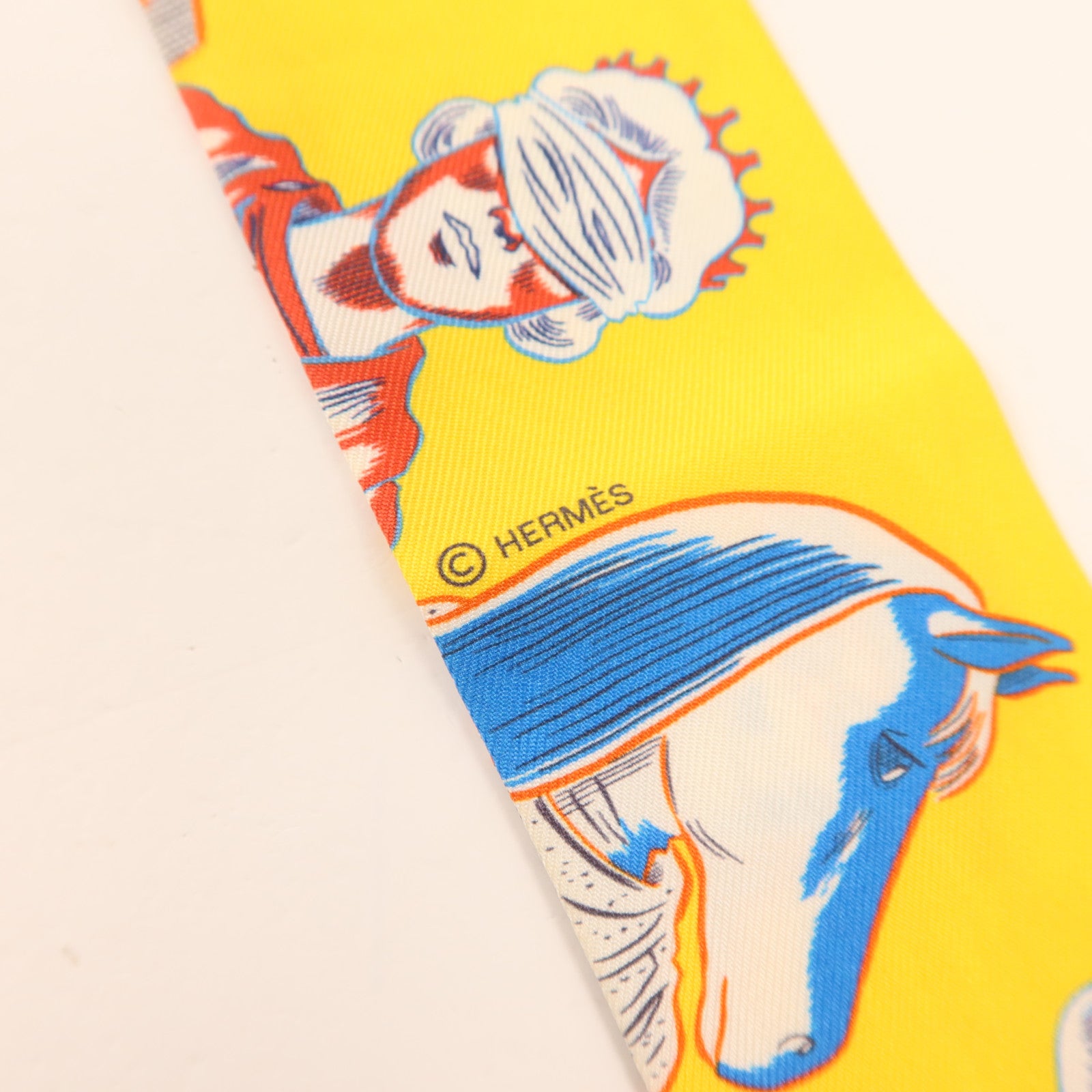 HERMES 絲質Twilly絲巾