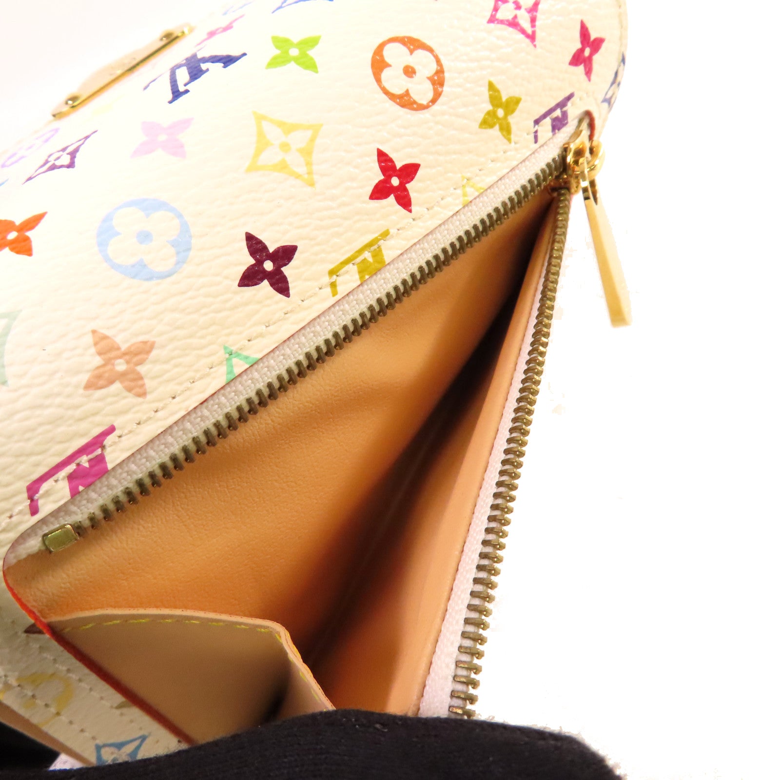 LOUIS VUITTON Monogram Multicolore Koala Short Wallet金扣短錢包白色/彩色