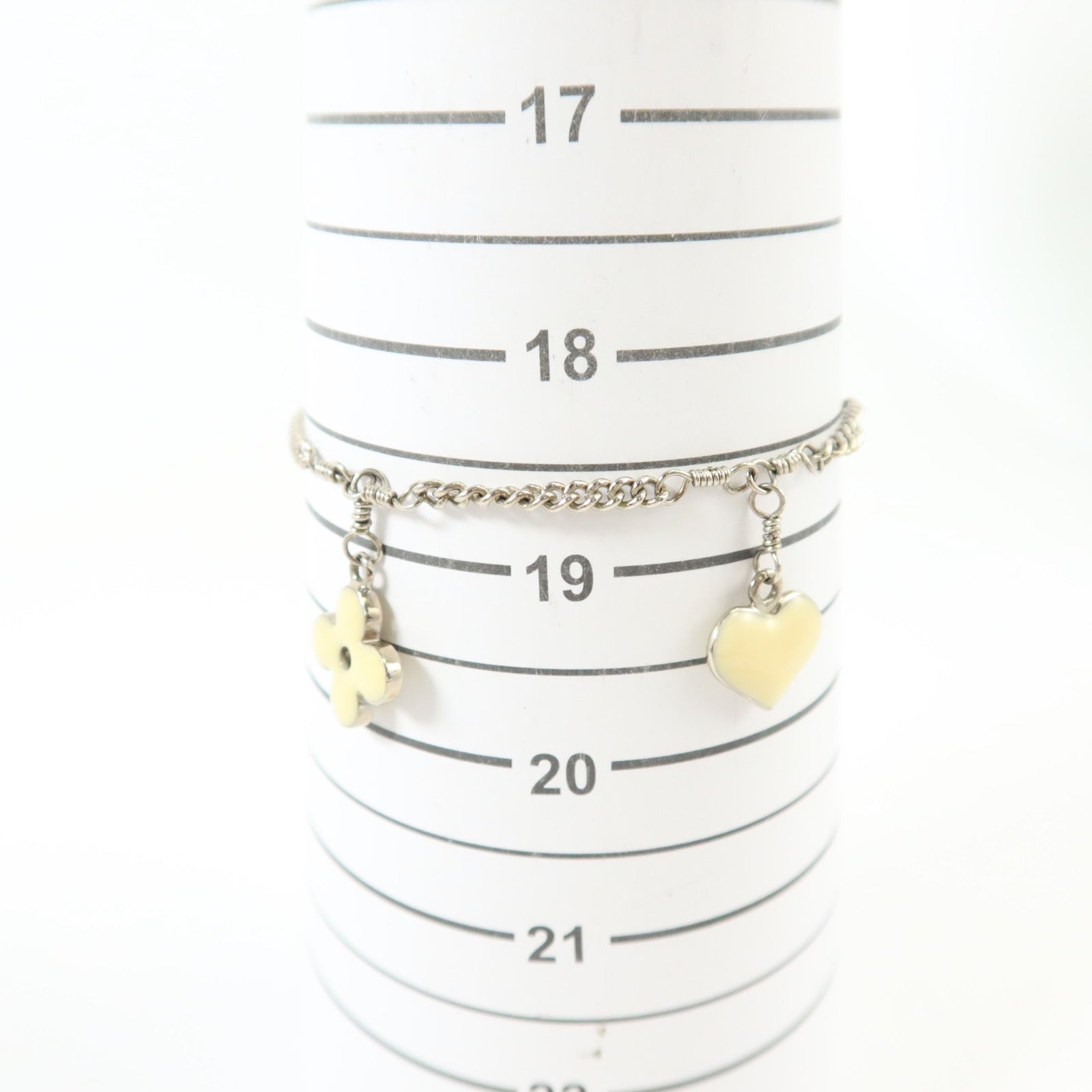 LOUIS VUITTON 金屬/PVC Bracelet Sweet Monogram銀扣手鏈