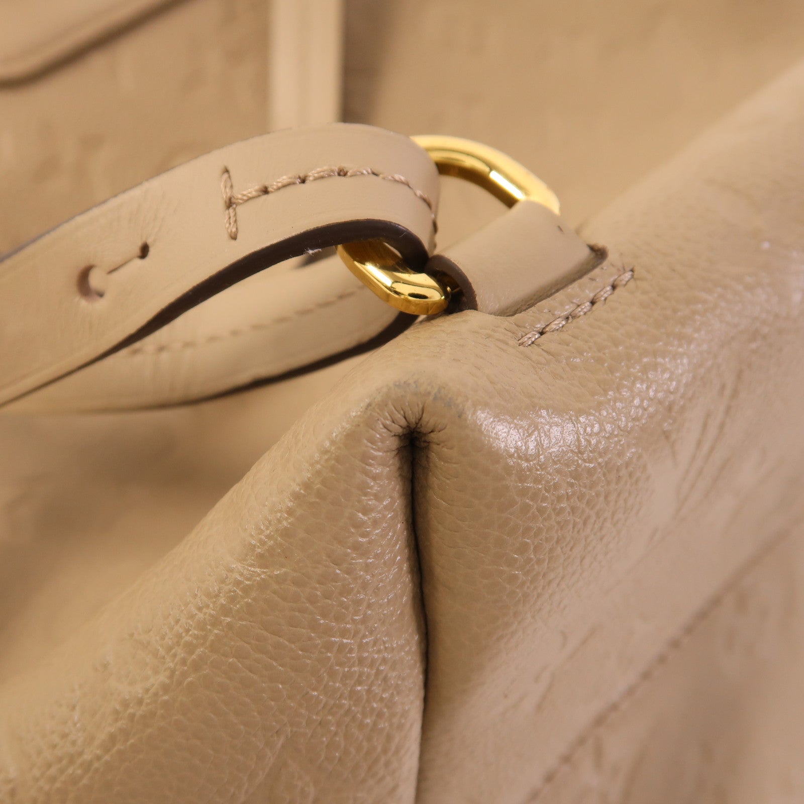 LOUIS VUITTON Monogram Empreinte Montsouris PM金扣背包