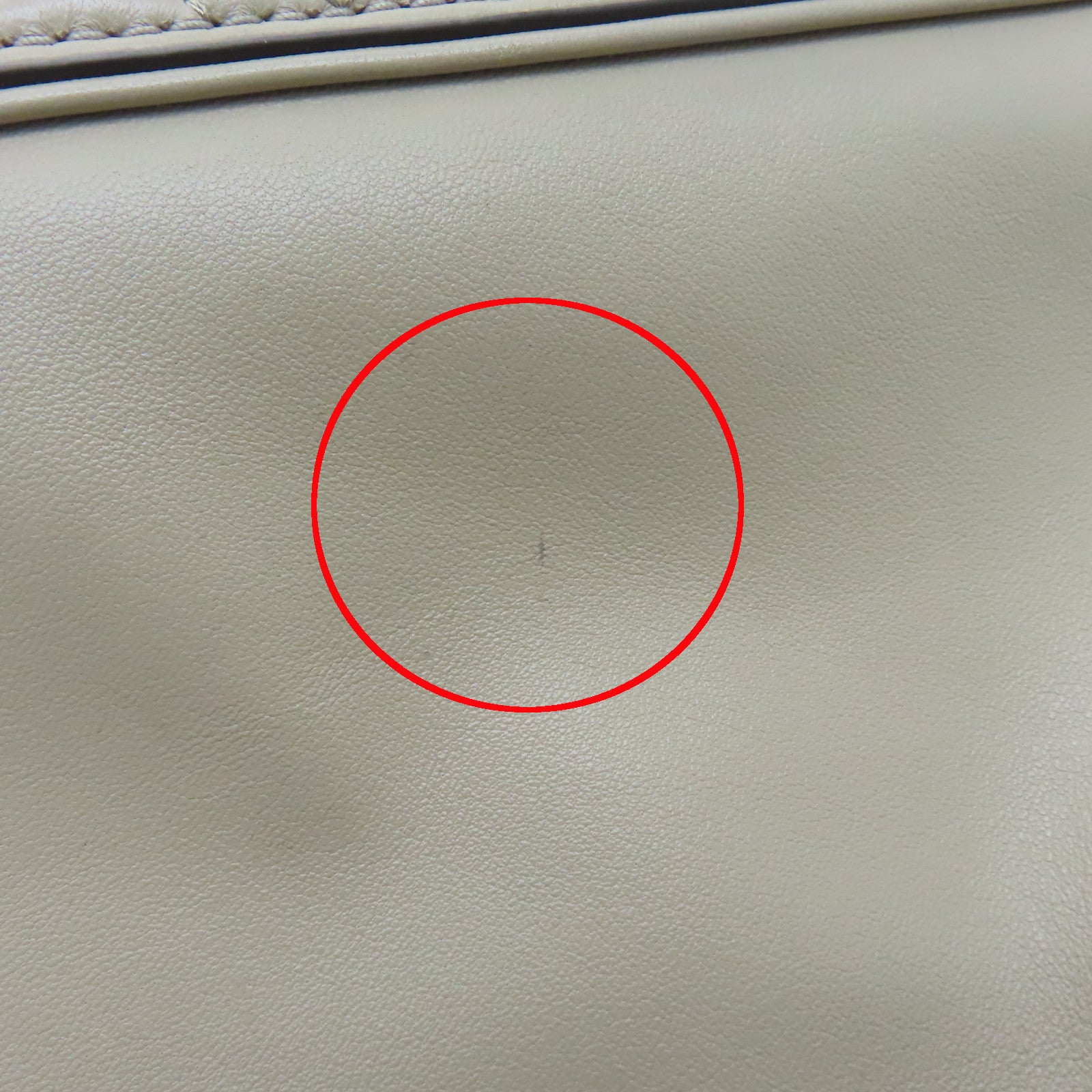 Tory Burch 【激減優惠】牛皮皮革Shoulder Bag金扣肩背袋米色