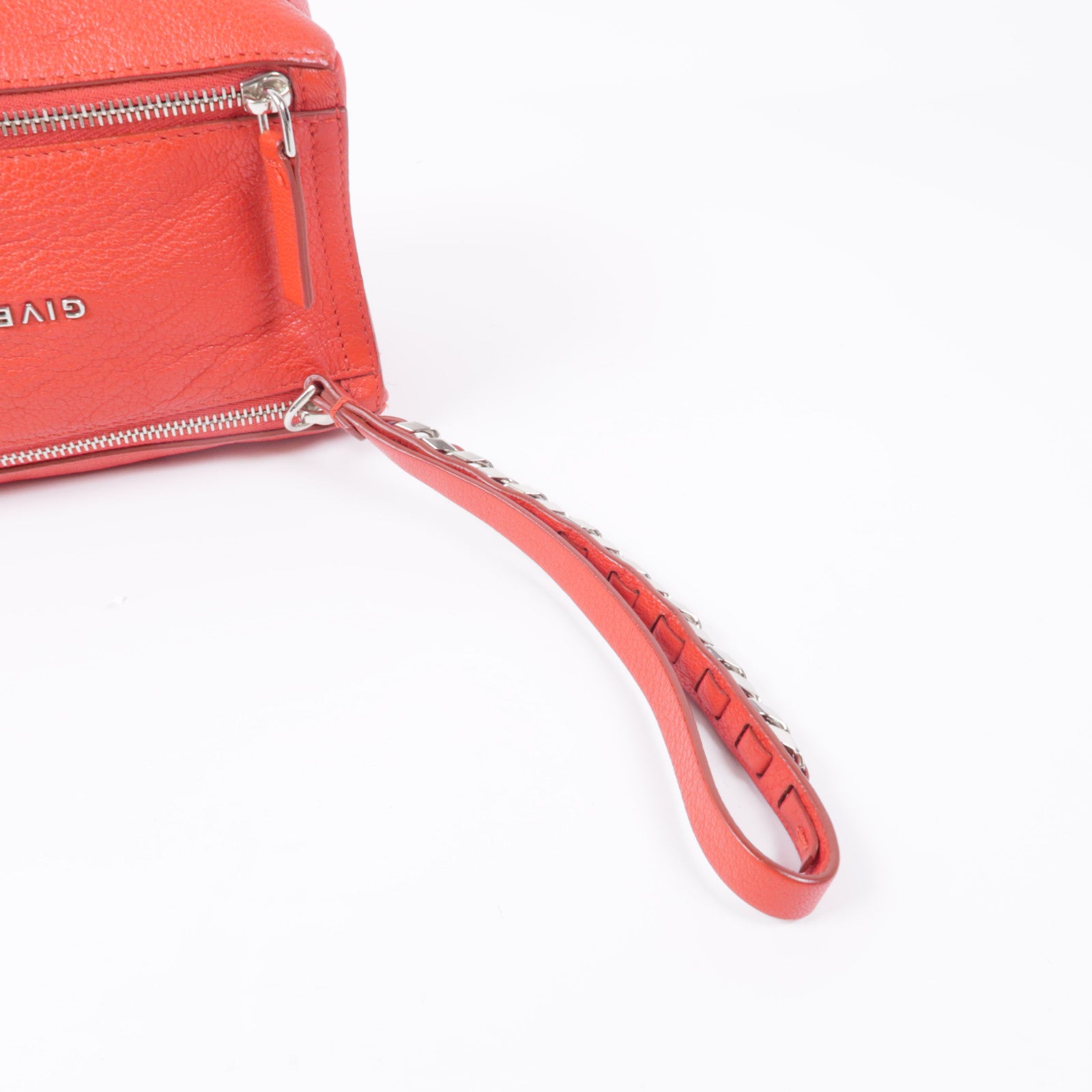 GIVENCHY 牛皮皮革Clutch Bag銀扣手拿包