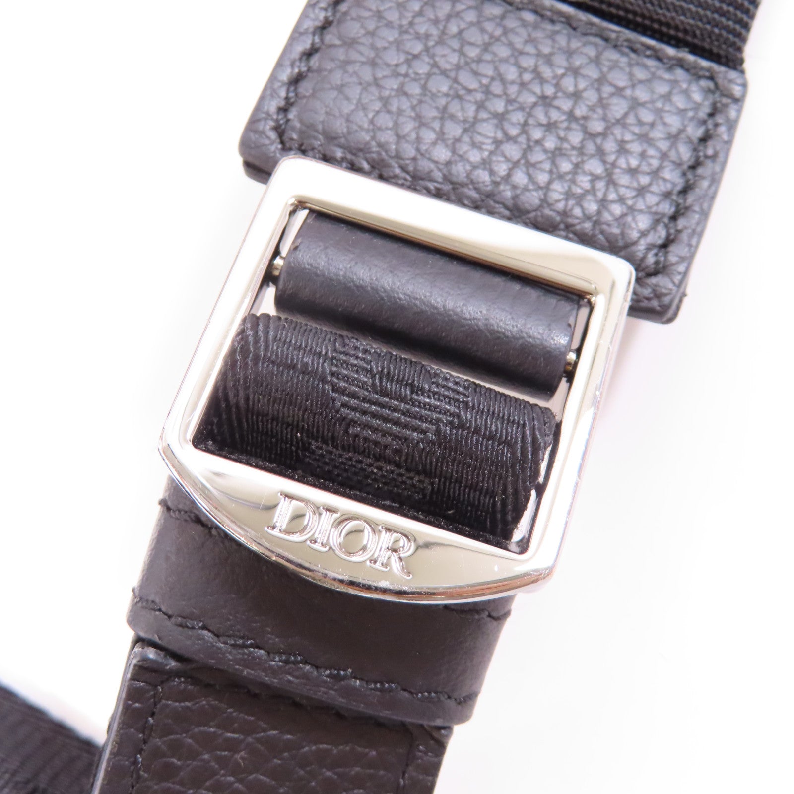 Dior 帆布Rider Backpack銀扣背包藍色
