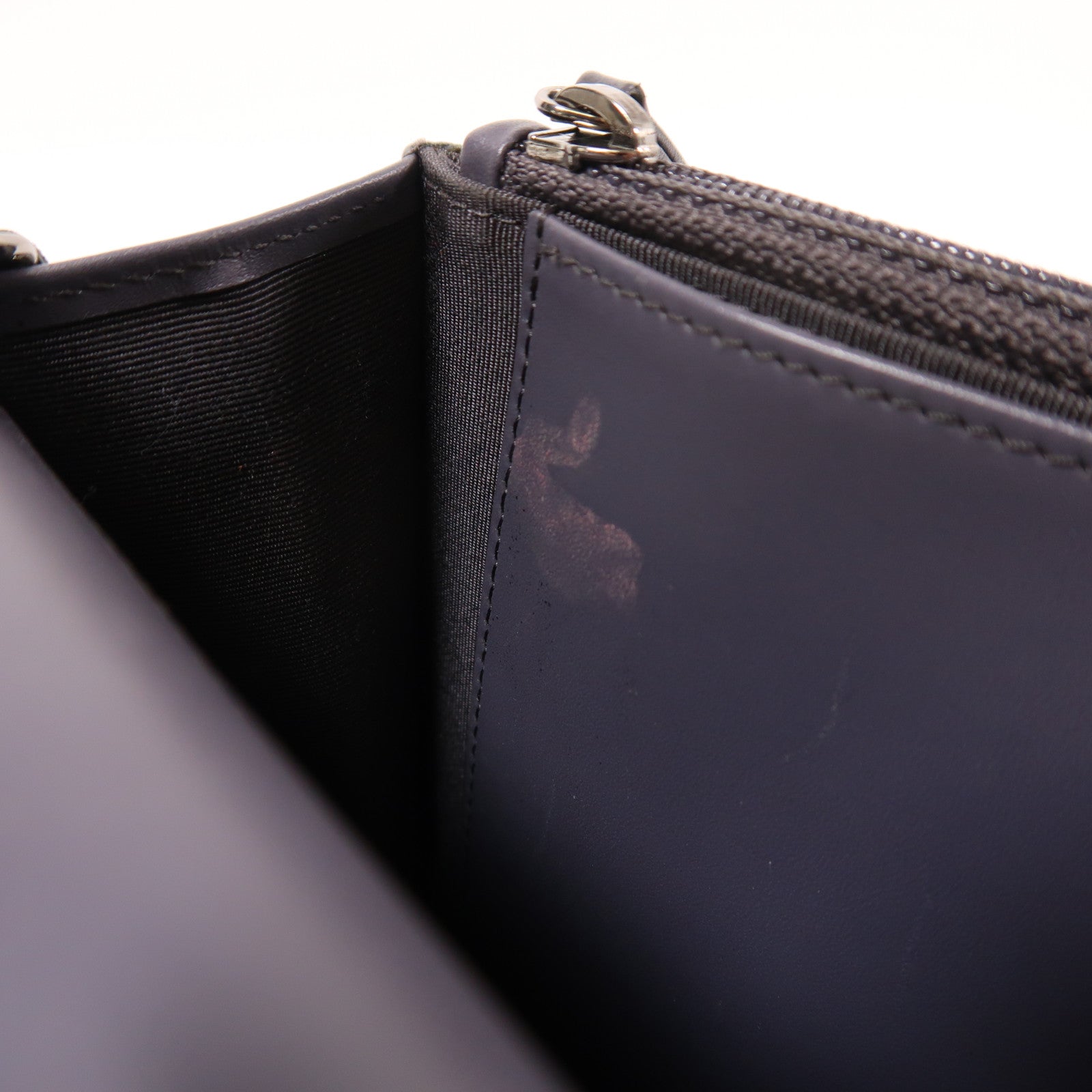 CHANEL 漆皮皮革WOC Wallet On Chain銀扣鏈帶肩背袋