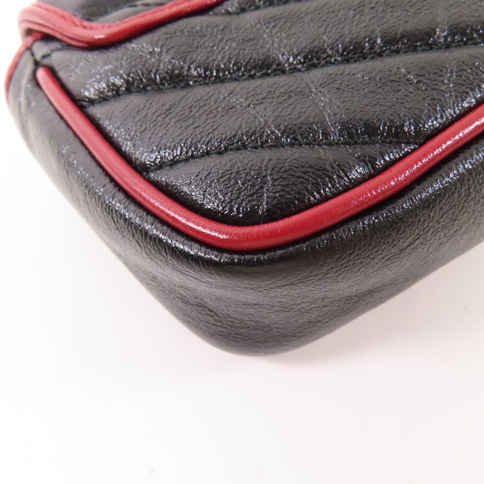 GUCCI 牛皮皮革Shoulder Bag金扣鏈帶肩背袋