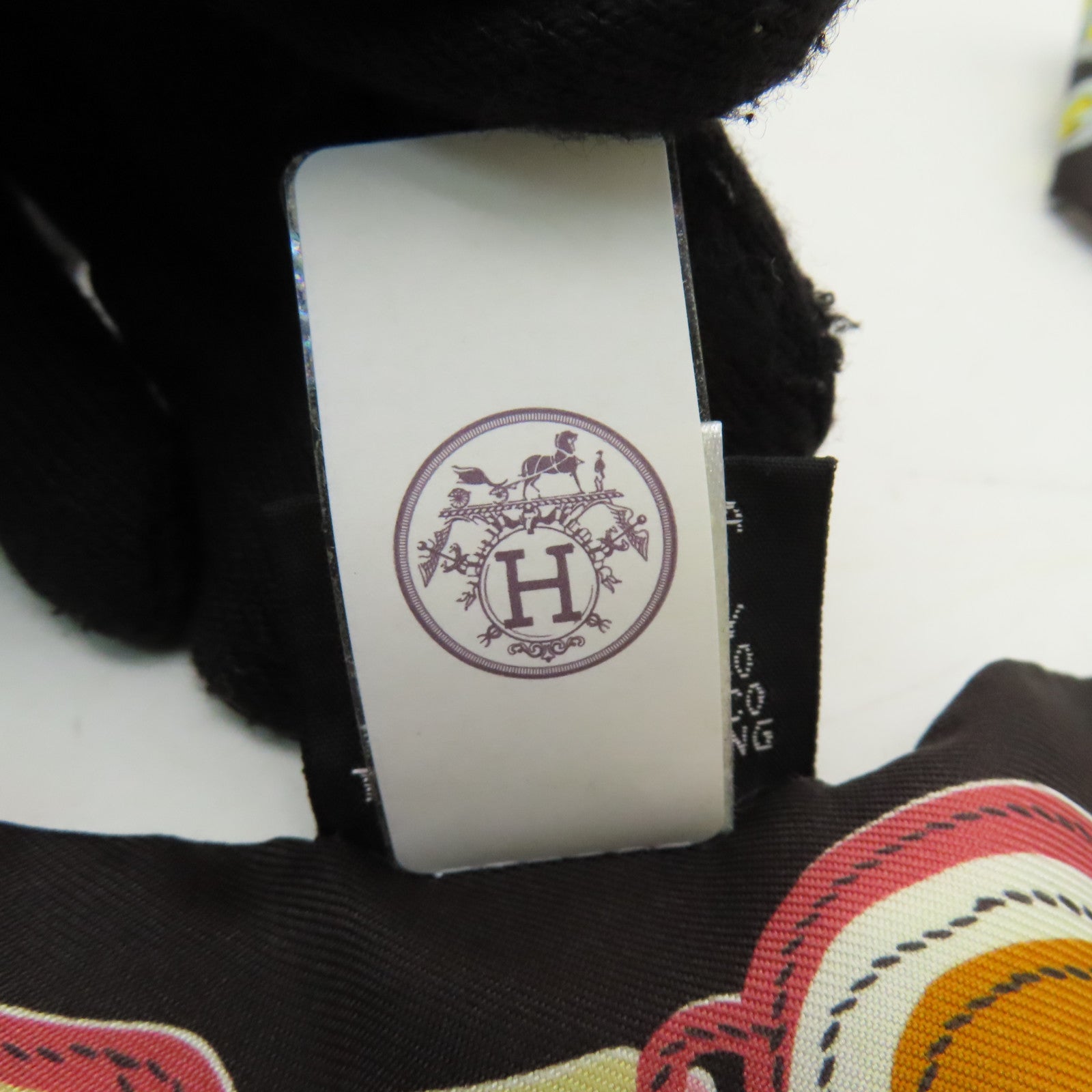 HERMES 【激減優惠】絲質Twilly絲巾黑色/黃色/紅色