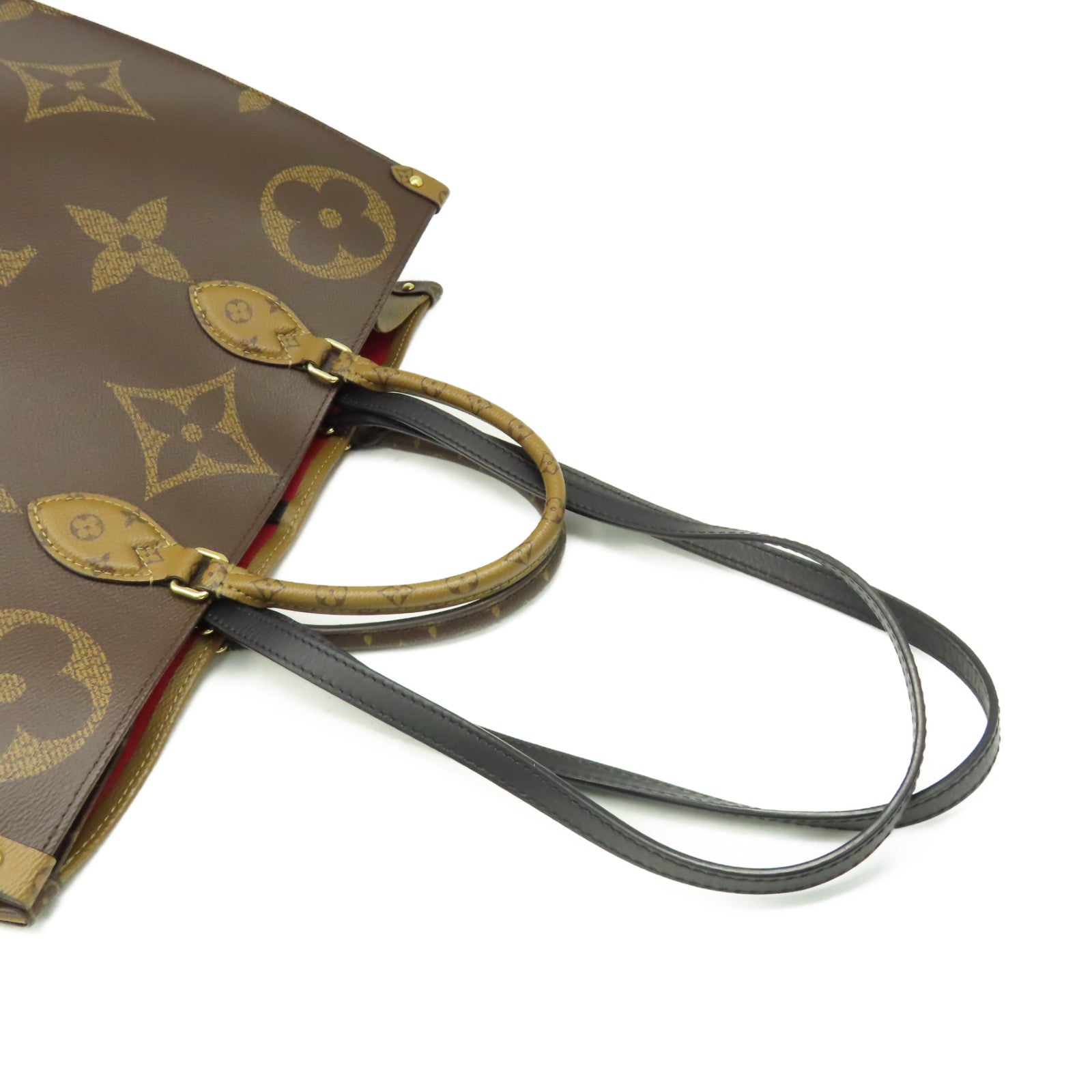 LOUIS VUITTON 【激減優惠】Monogram On The Go 2Way Tote Bag金扣手挽肩背兩用袋啡色