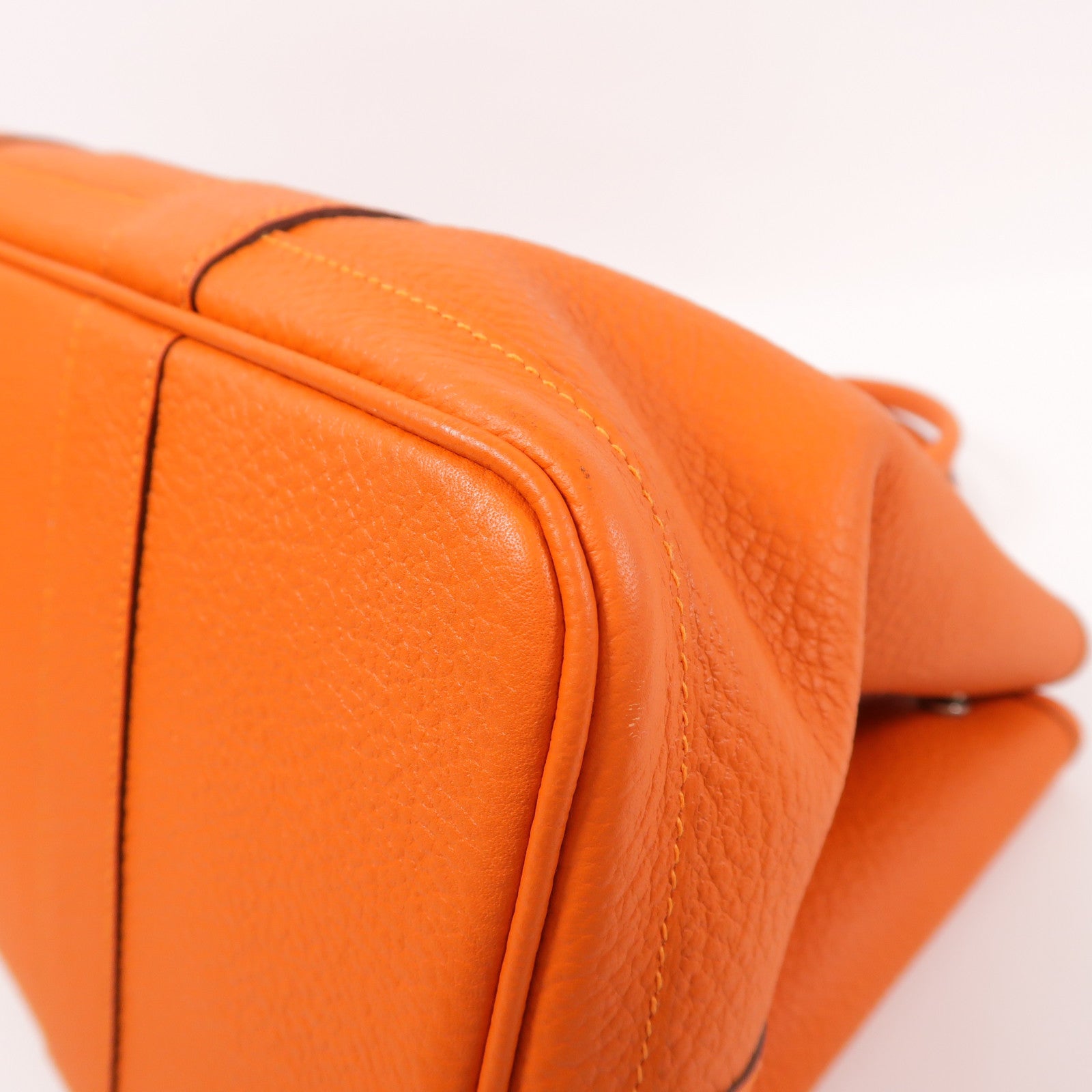 HERMES Negonda皮革Garden Party PM銀扣手挽袋