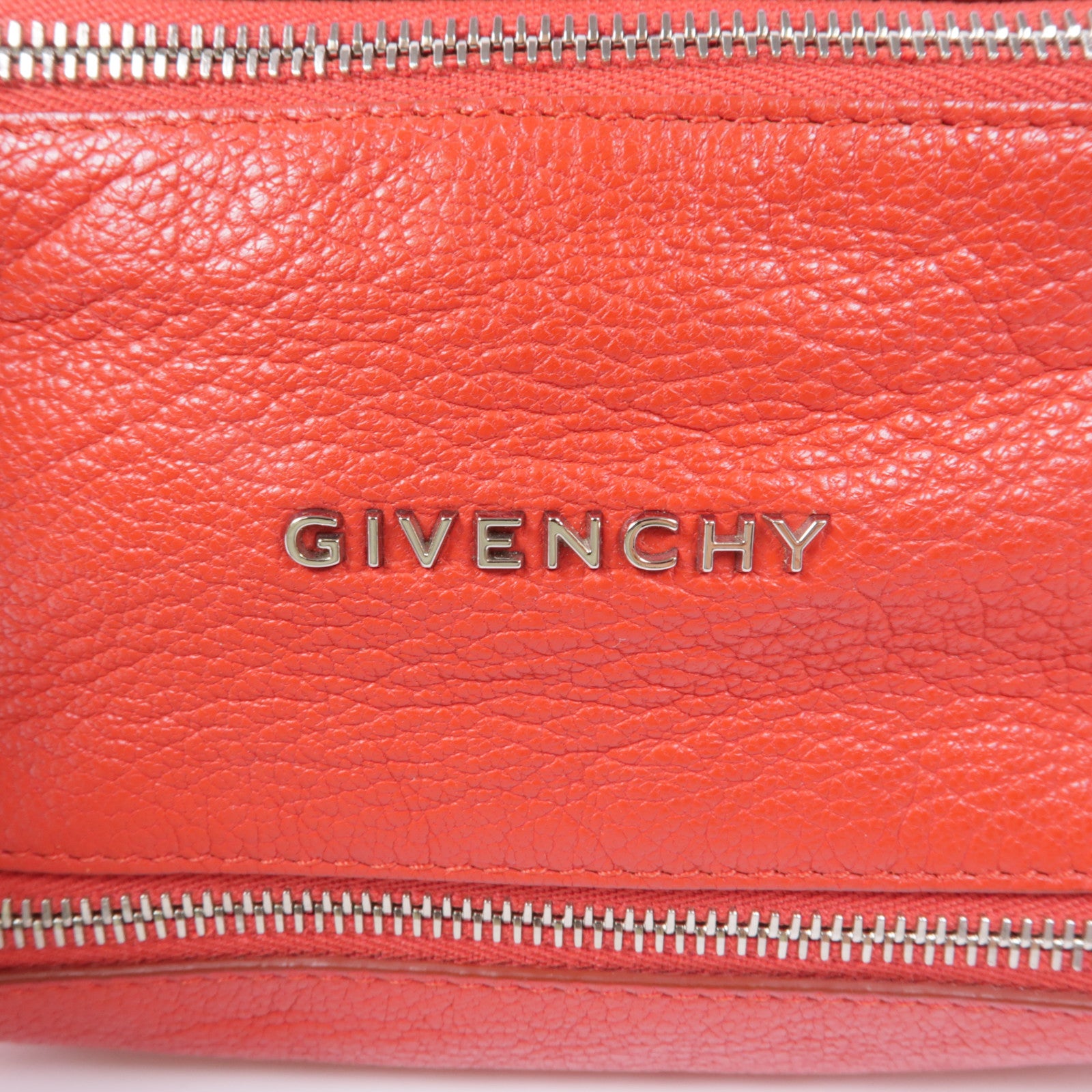 GIVENCHY 牛皮皮革Clutch Bag銀扣手拿包
