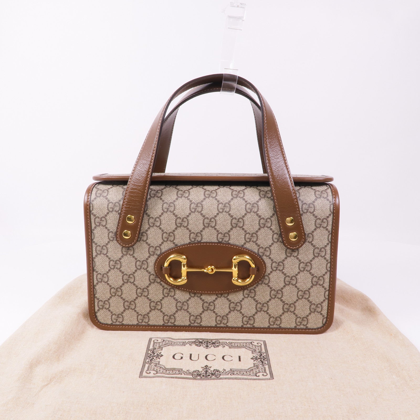 GUCCI 塗層帆布Hand Bag金扣手挽袋