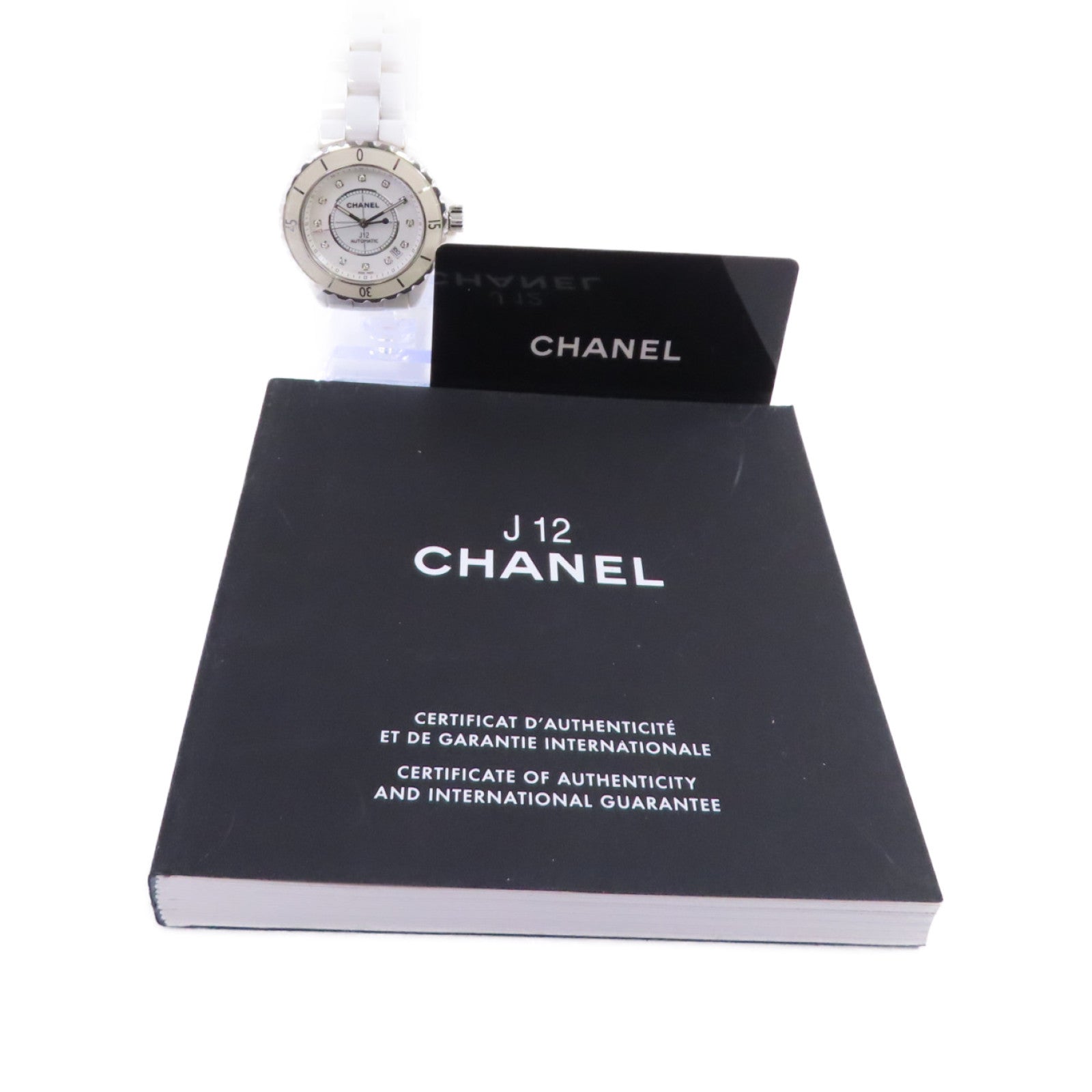 CHANEL J12 Watch陶瓷銀扣自動機芯手錶白色