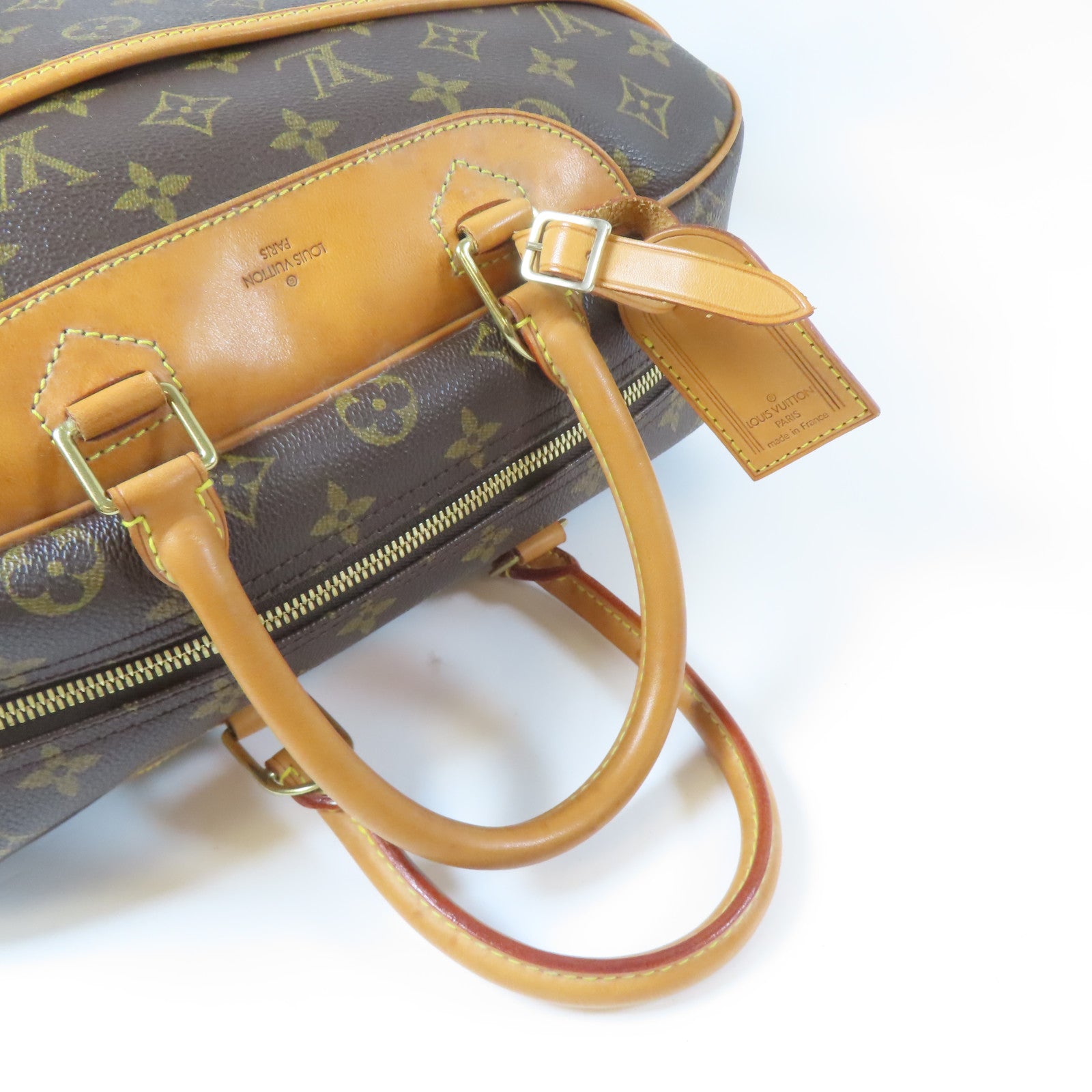 LOUIS VUITTON Monogram Trouville金扣手挽袋啡色