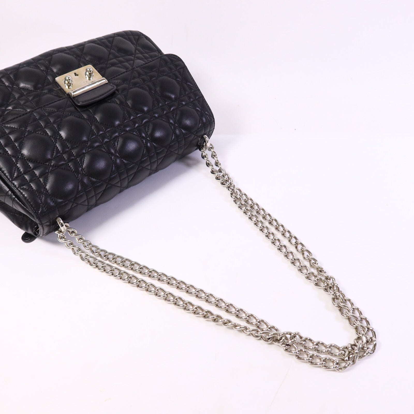 Dior 羊皮皮革Miss Dior鏈帶肩背袋