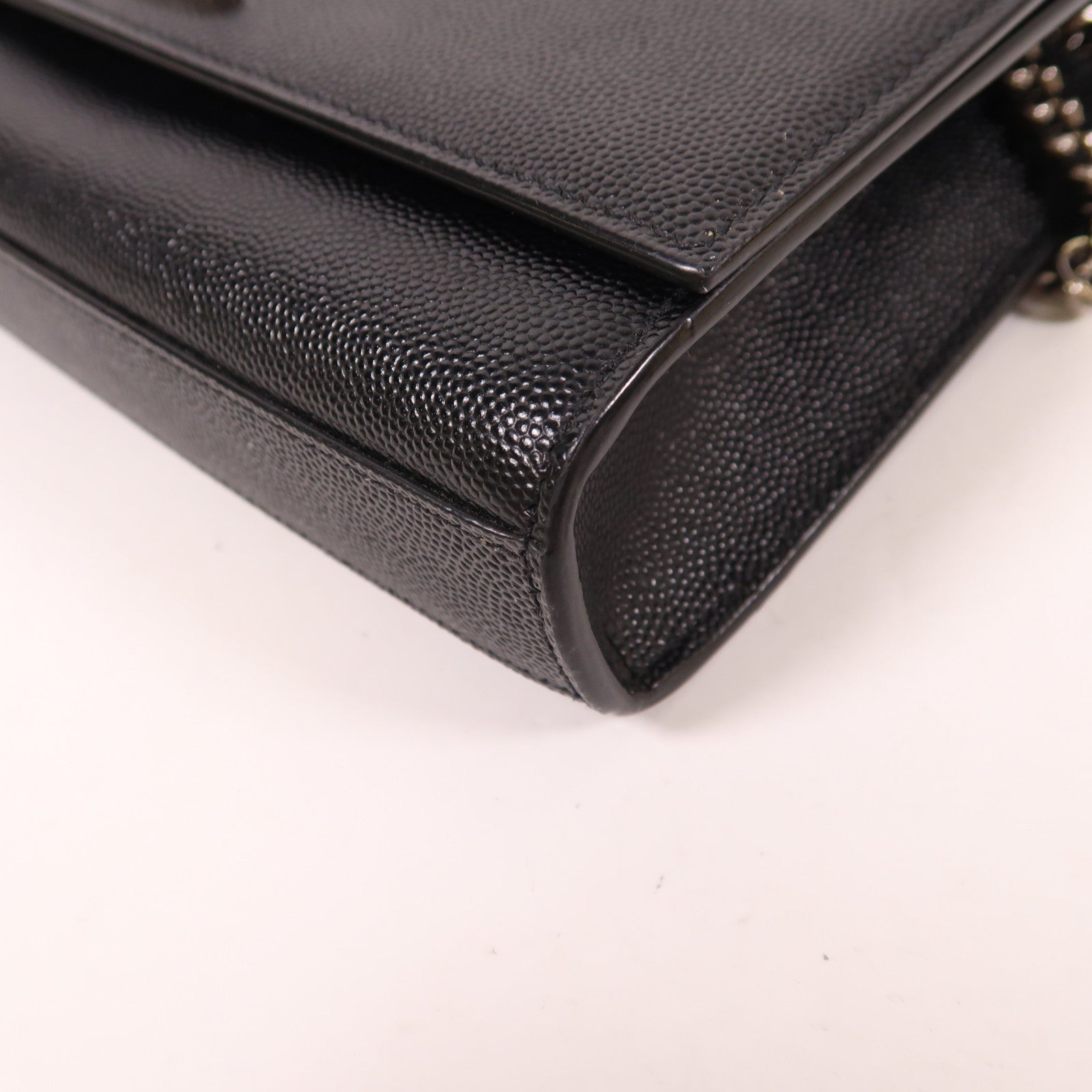 SAINT LAURENT 牛皮皮革Kate銀扣肩背袋