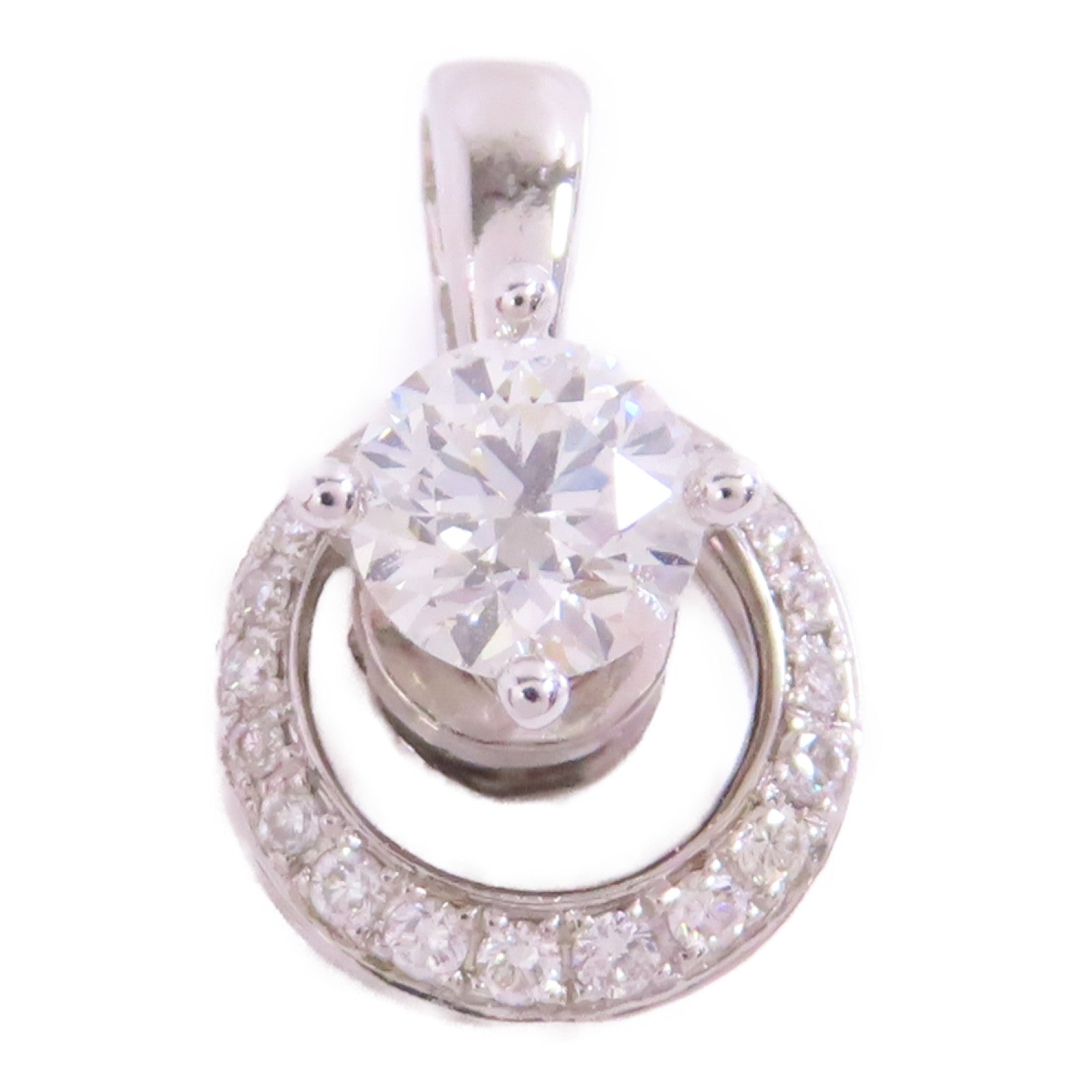 JEWELRY 【激減優惠】18K白金/鑽石Diamond Pendant Top吊墜頭扣