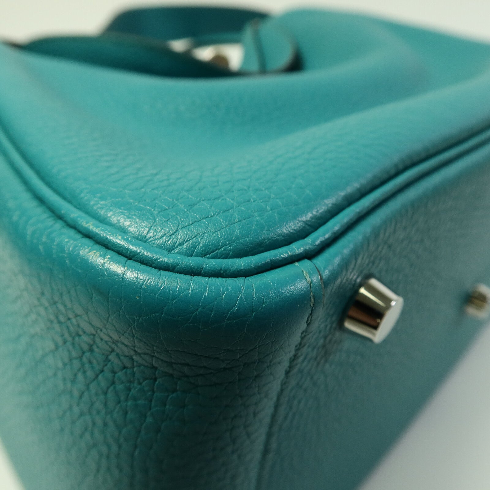HERMES 皮革Lindy 26手挽肩背兩用袋Bleu Paon