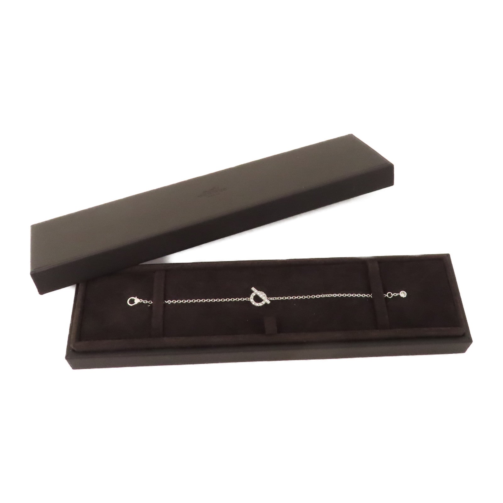 HERMES 【激減優惠】18K白金Finesse Bracelet 0.55ct鑽石手鏈