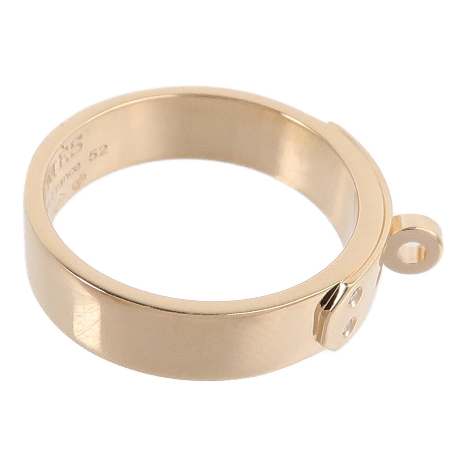 HERMES 18K玫瑰金Kelly Ring戒指