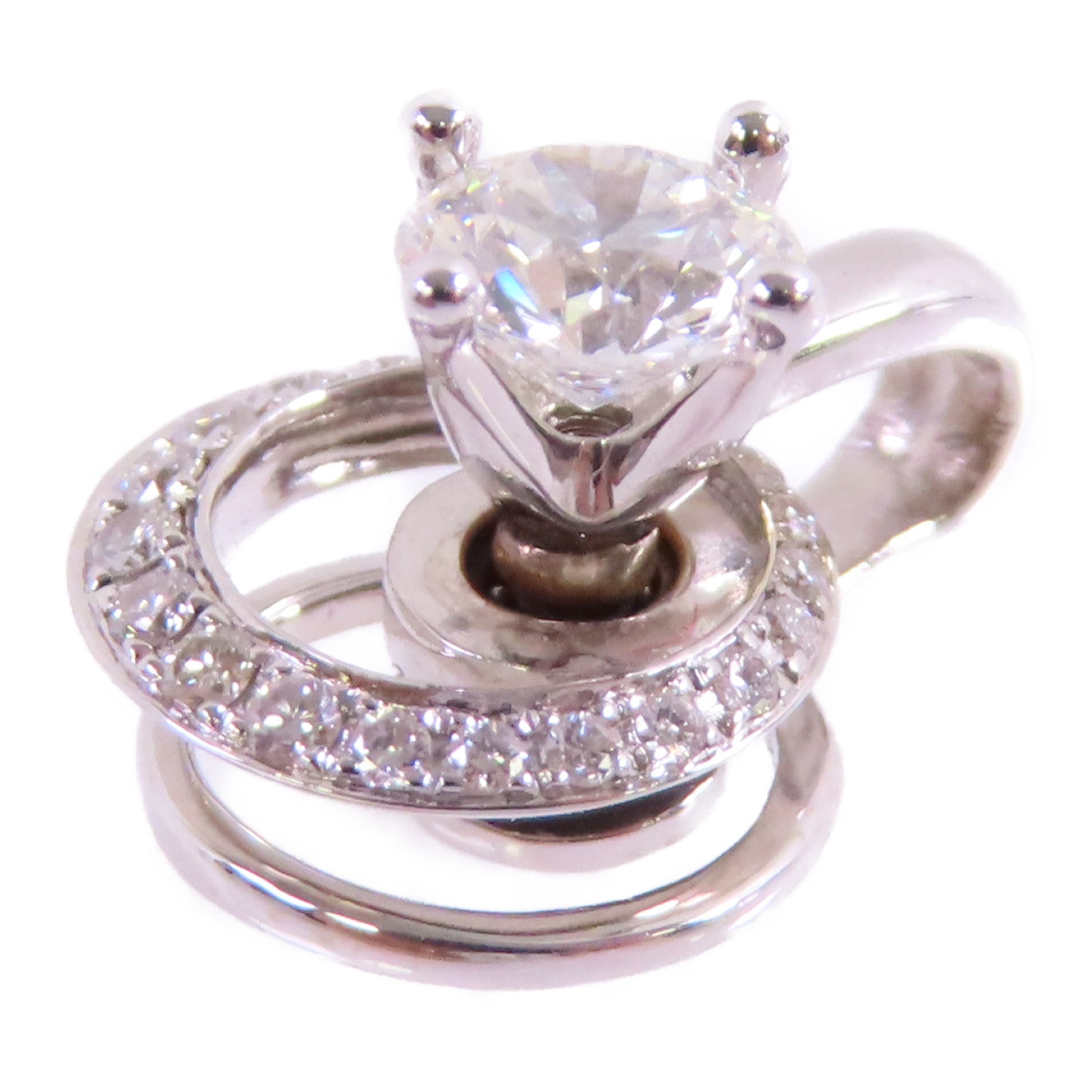 JEWELRY 【激減優惠】18K白金/鑽石Diamond Pendant Top吊墜頭扣