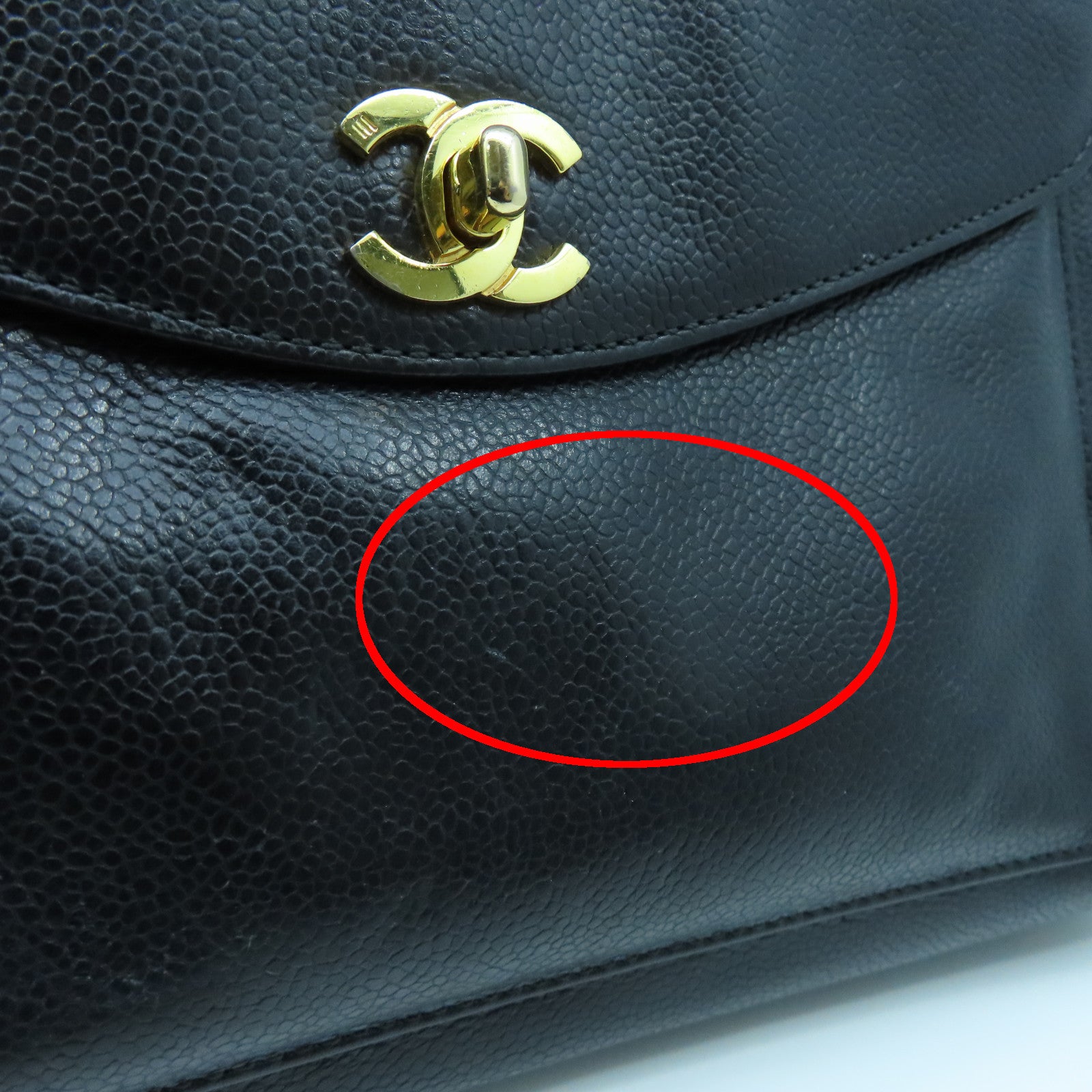CHANEL 【激減優惠】牛皮皮革Shoulder Tote金扣鏈帶肩背袋黑色
