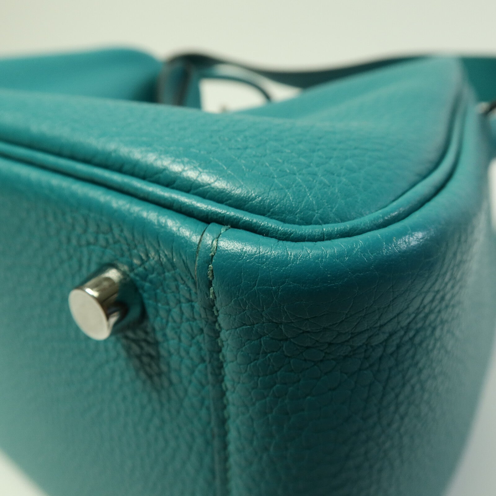 HERMES 皮革Lindy 26手挽肩背兩用袋Bleu Paon