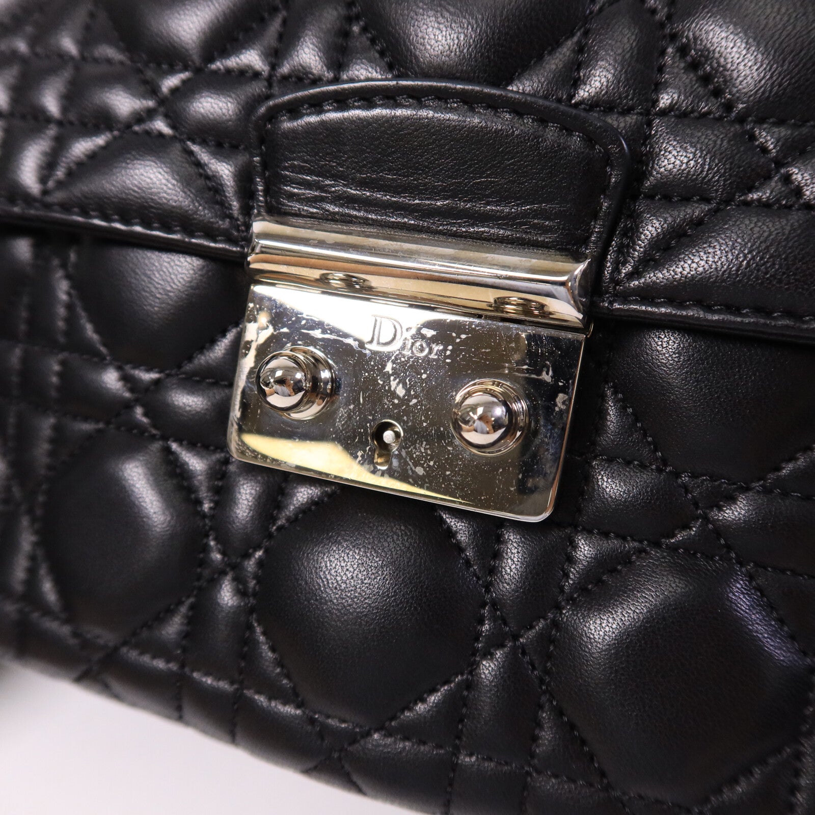 Dior 羊皮皮革Miss Dior鏈帶肩背袋