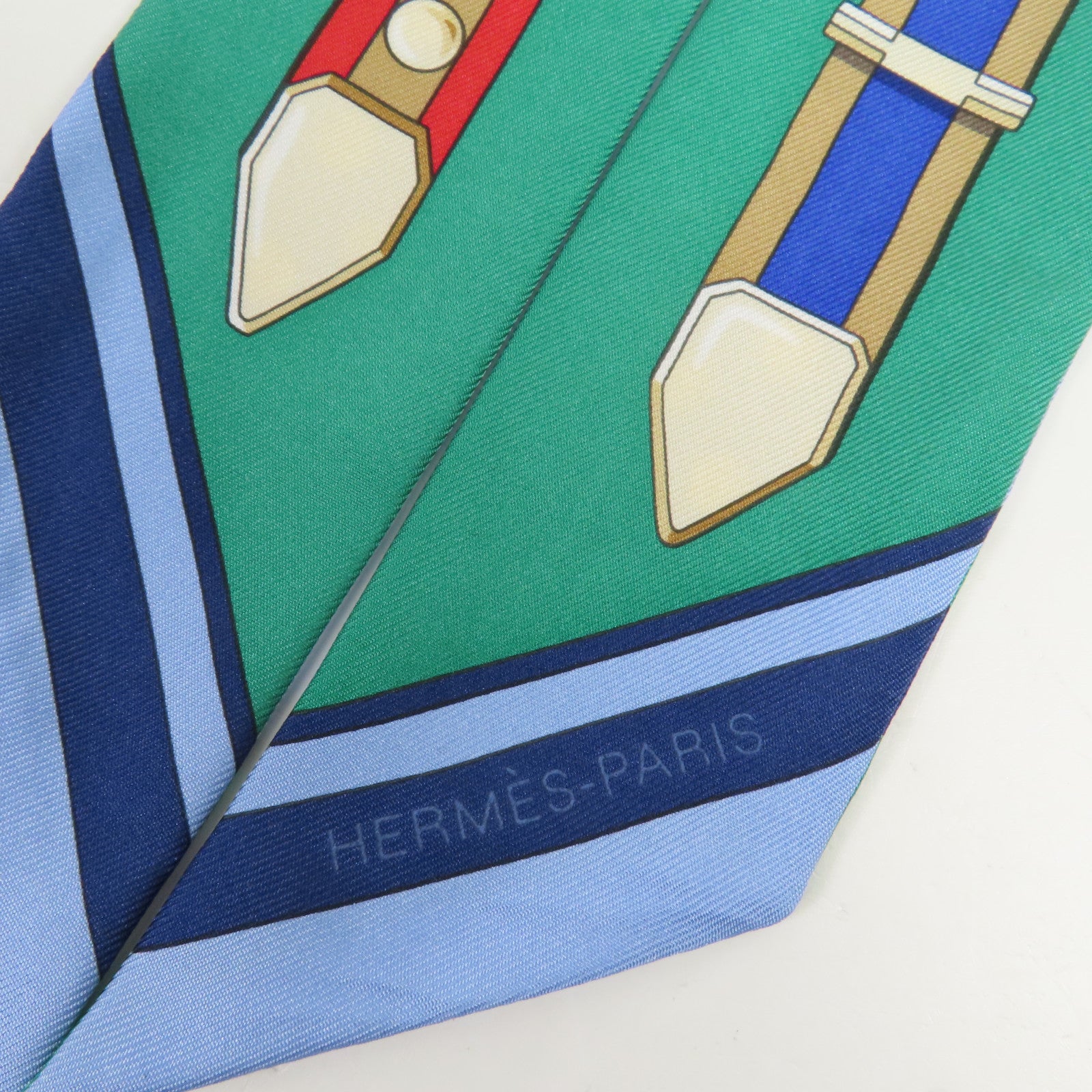 HERMES 絲質Twilly絲巾