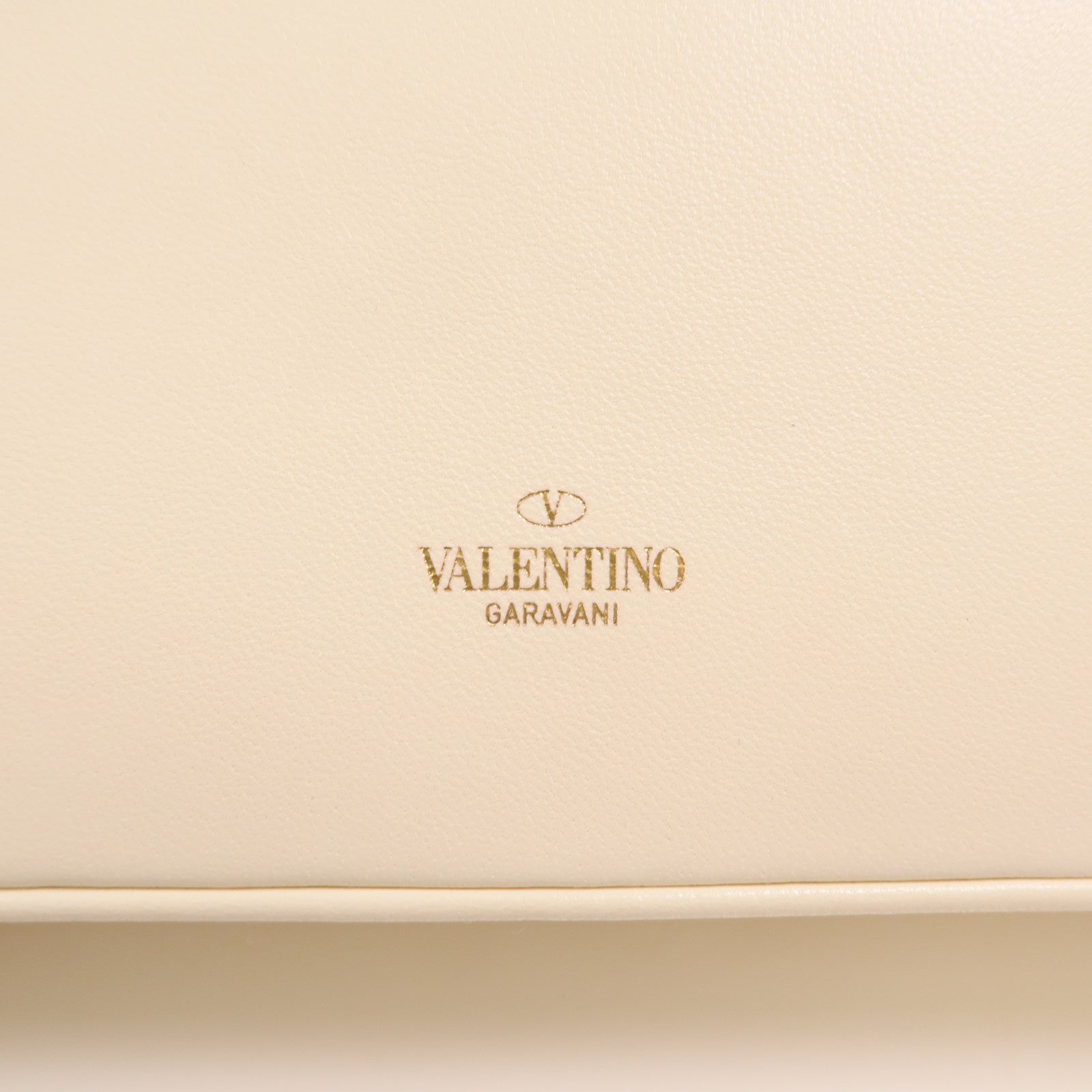 Valentino 牛皮皮革Stud Sign V Logo Bag金扣手挽肩背兩用袋
