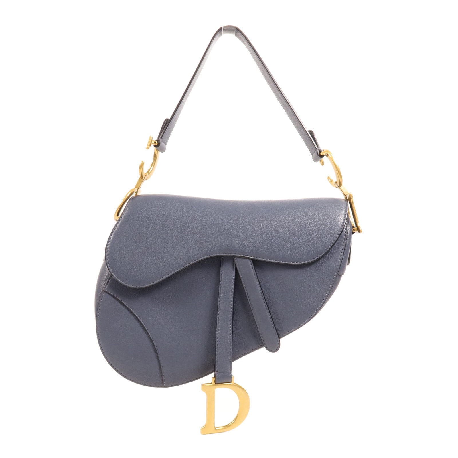 Dior 【激減優惠】牛皮皮革Saddle Medium金扣肩背袋