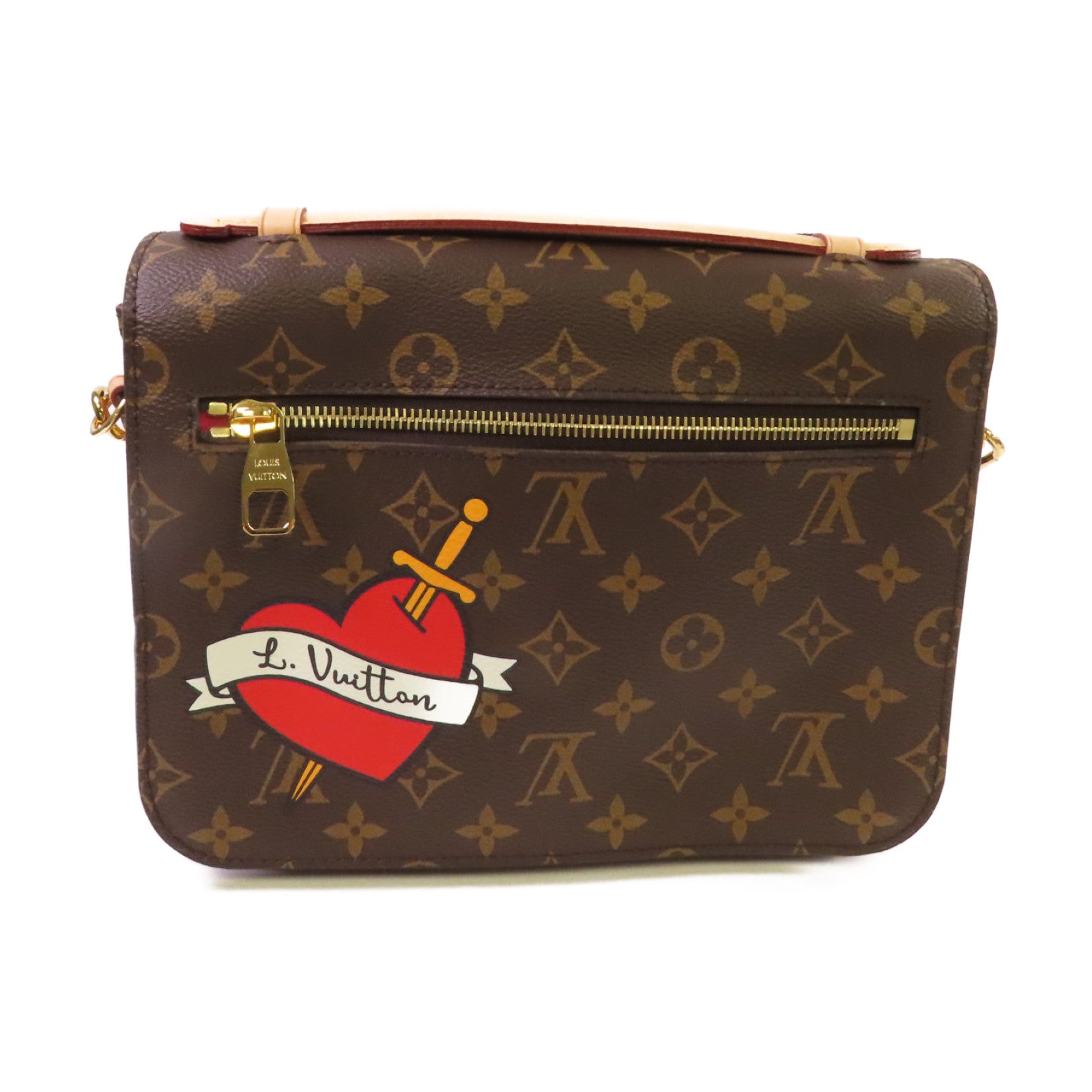 LOUIS VUITTON Monogram Pochette Metis 2Way Shoulder Bag金扣手挽肩背兩用袋啡色