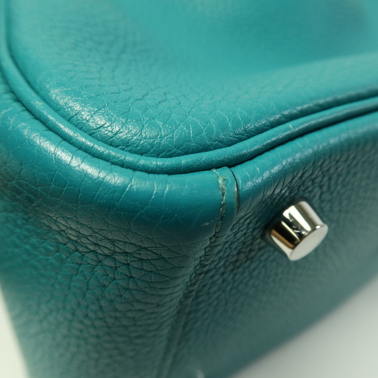 HERMES 皮革Lindy 26手挽肩背兩用袋Bleu Paon