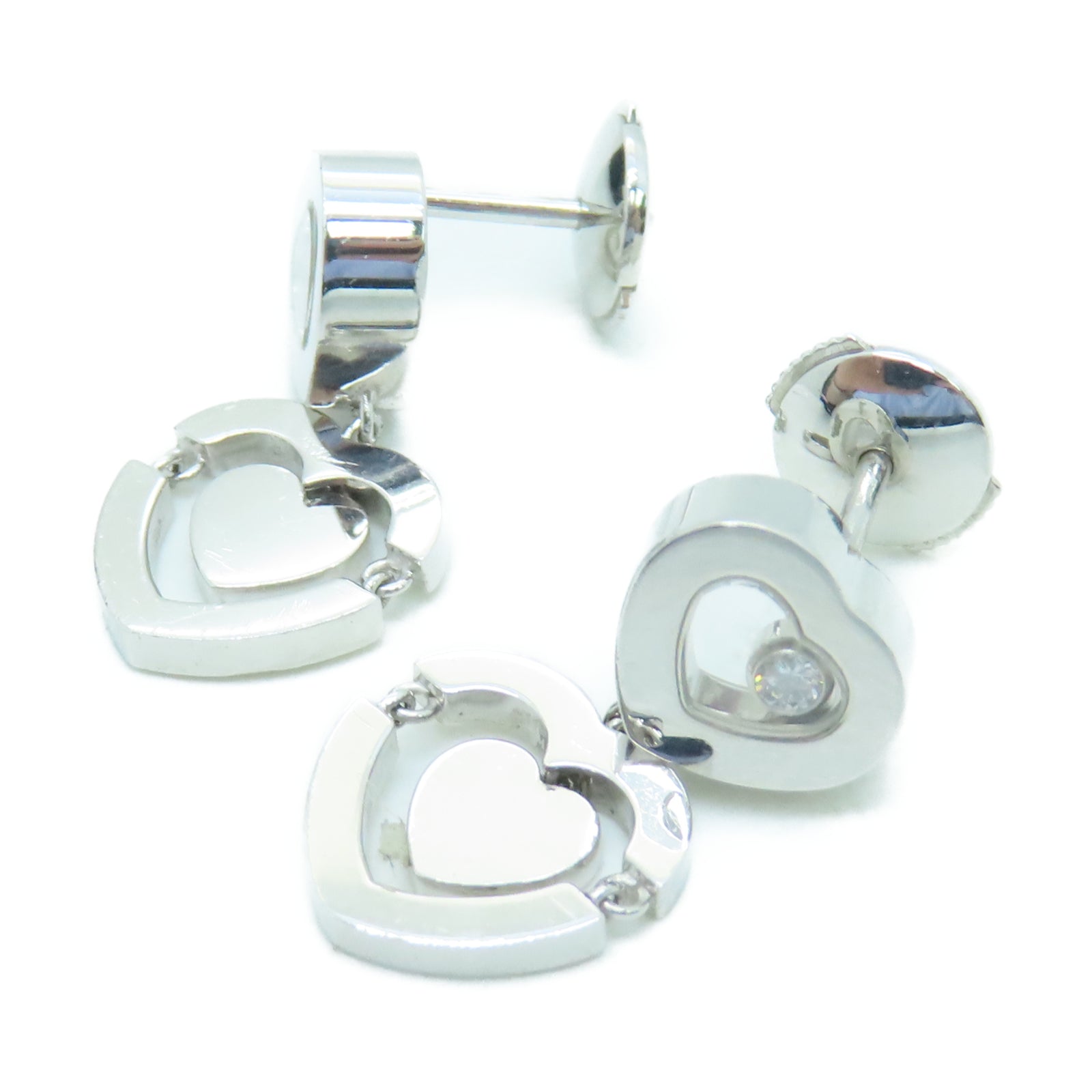 Chopard 【激減優惠】18K白金Happy Earrings耳環