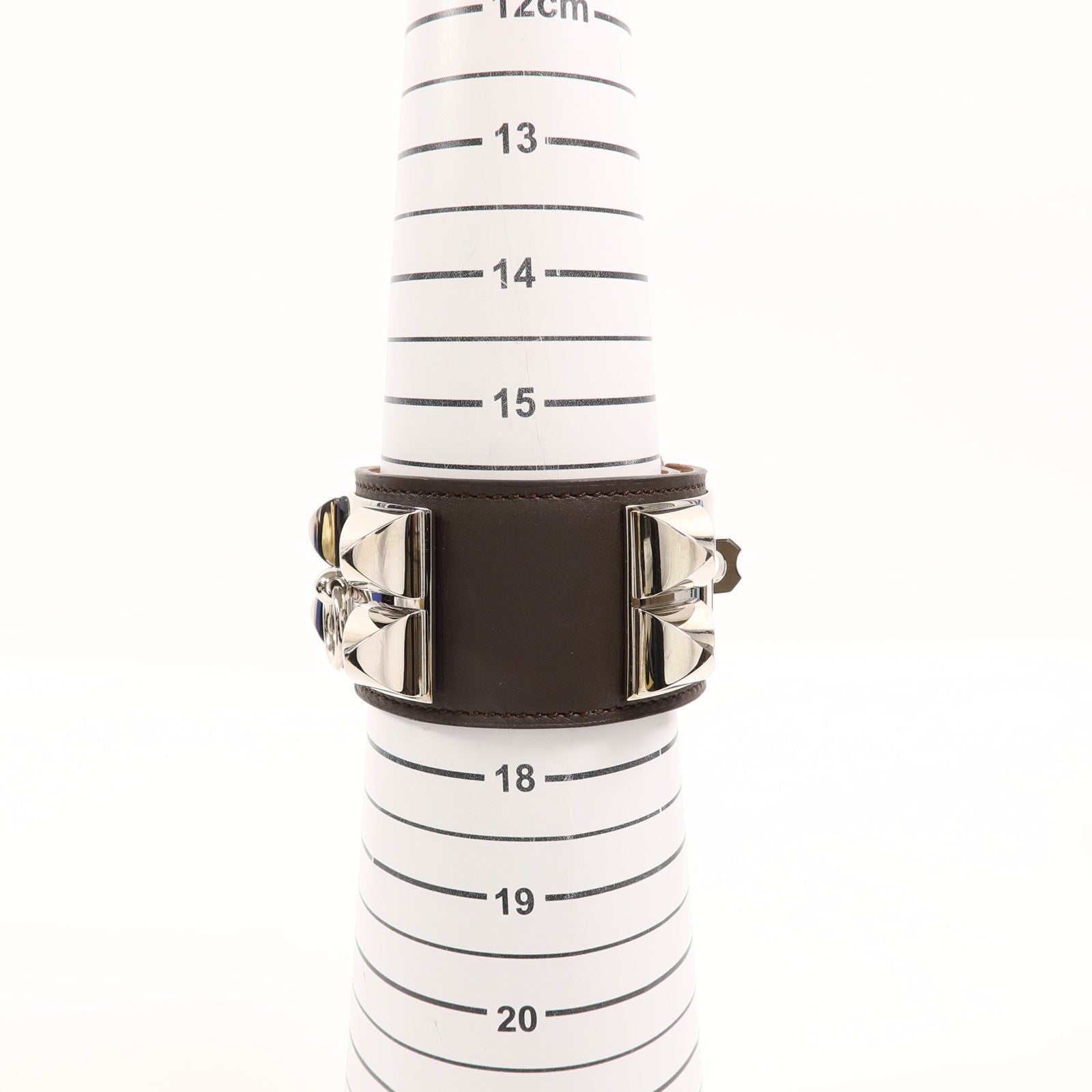 HERMES Swift皮革Collier De Chien Bracelet手帶Ebene
