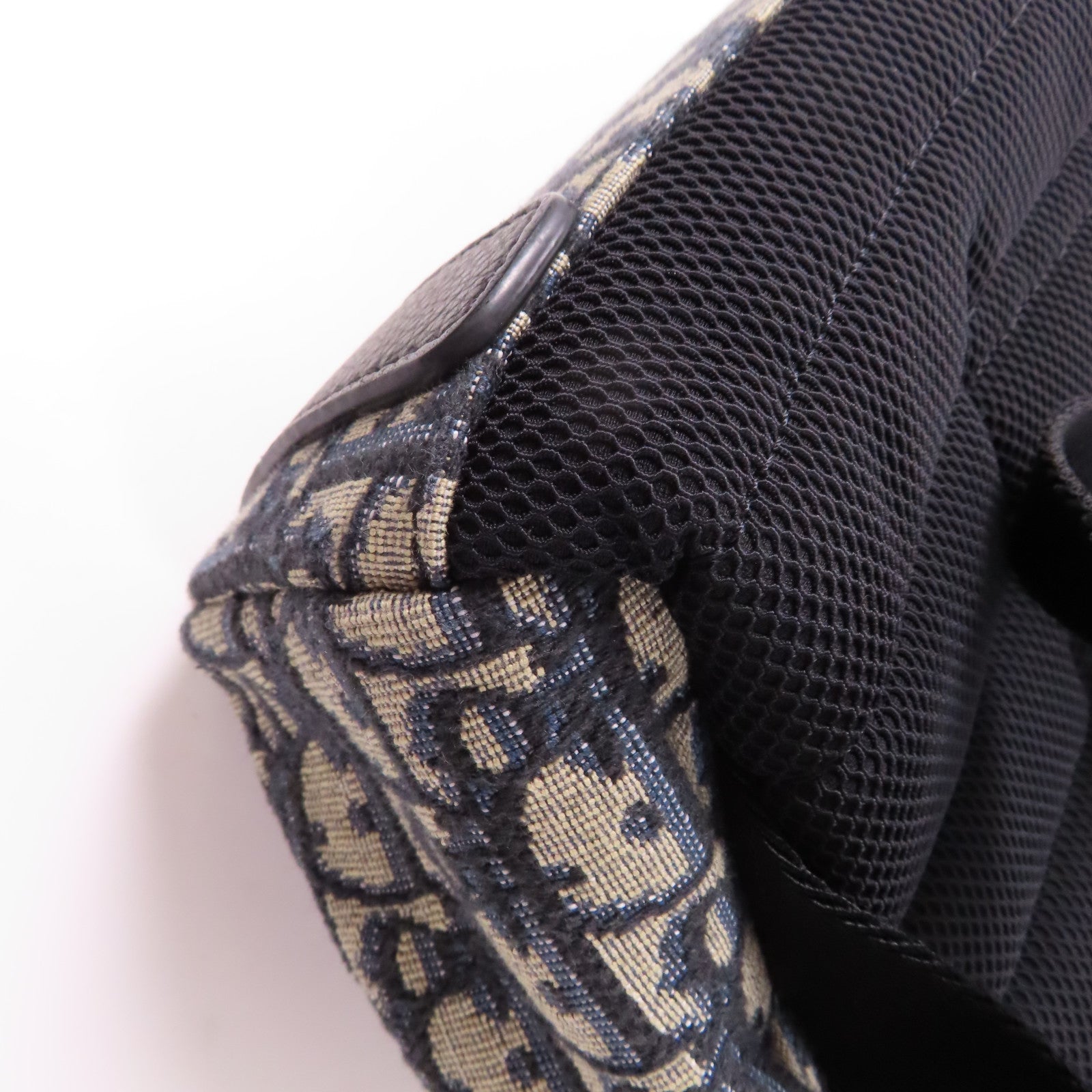 Dior 帆布Rider Backpack銀扣背包藍色