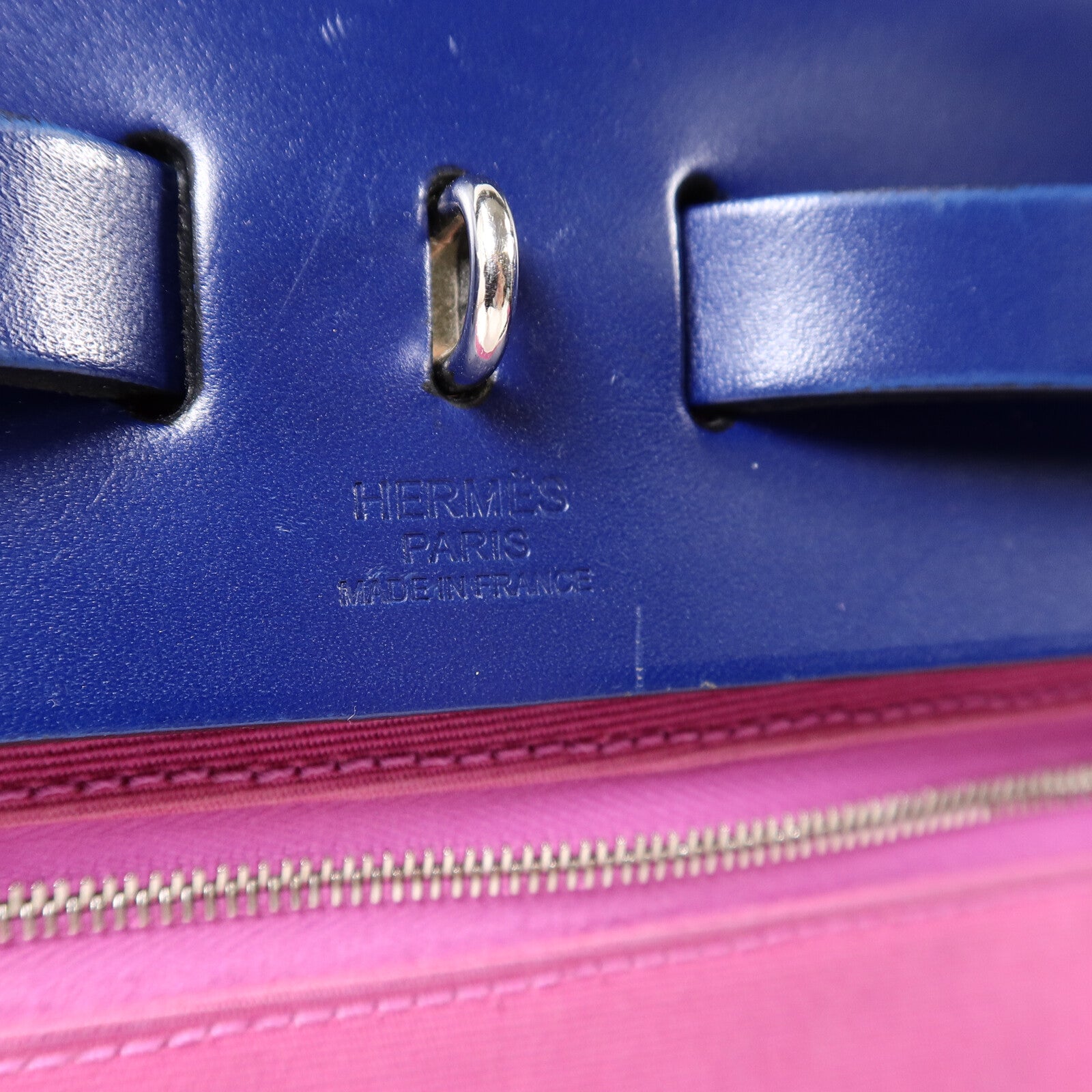 HERMES 帆布Herbag PM手挽肩背兩用袋Magnolia