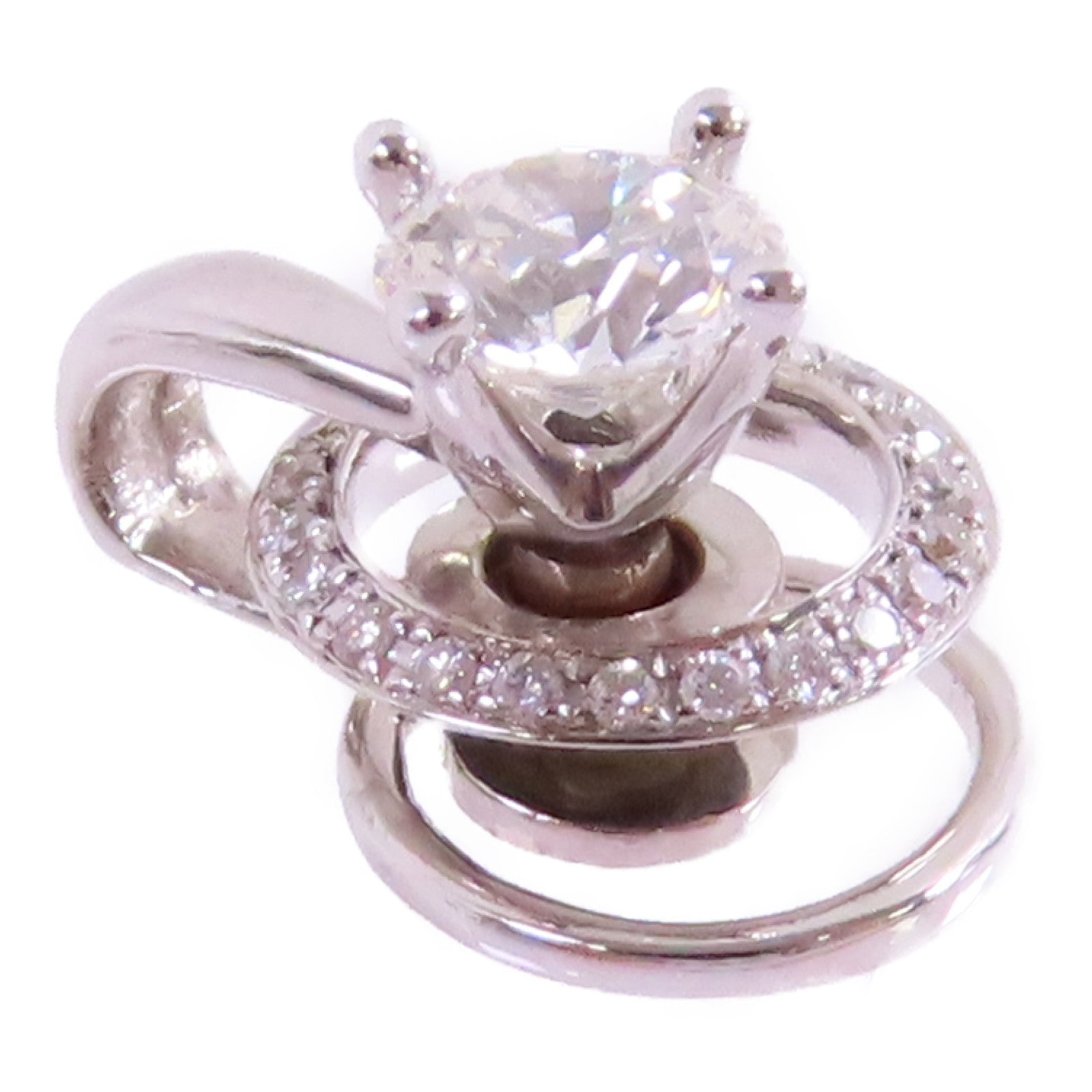 JEWELRY 【激減優惠】18K白金/鑽石Diamond Pendant Top吊墜頭扣