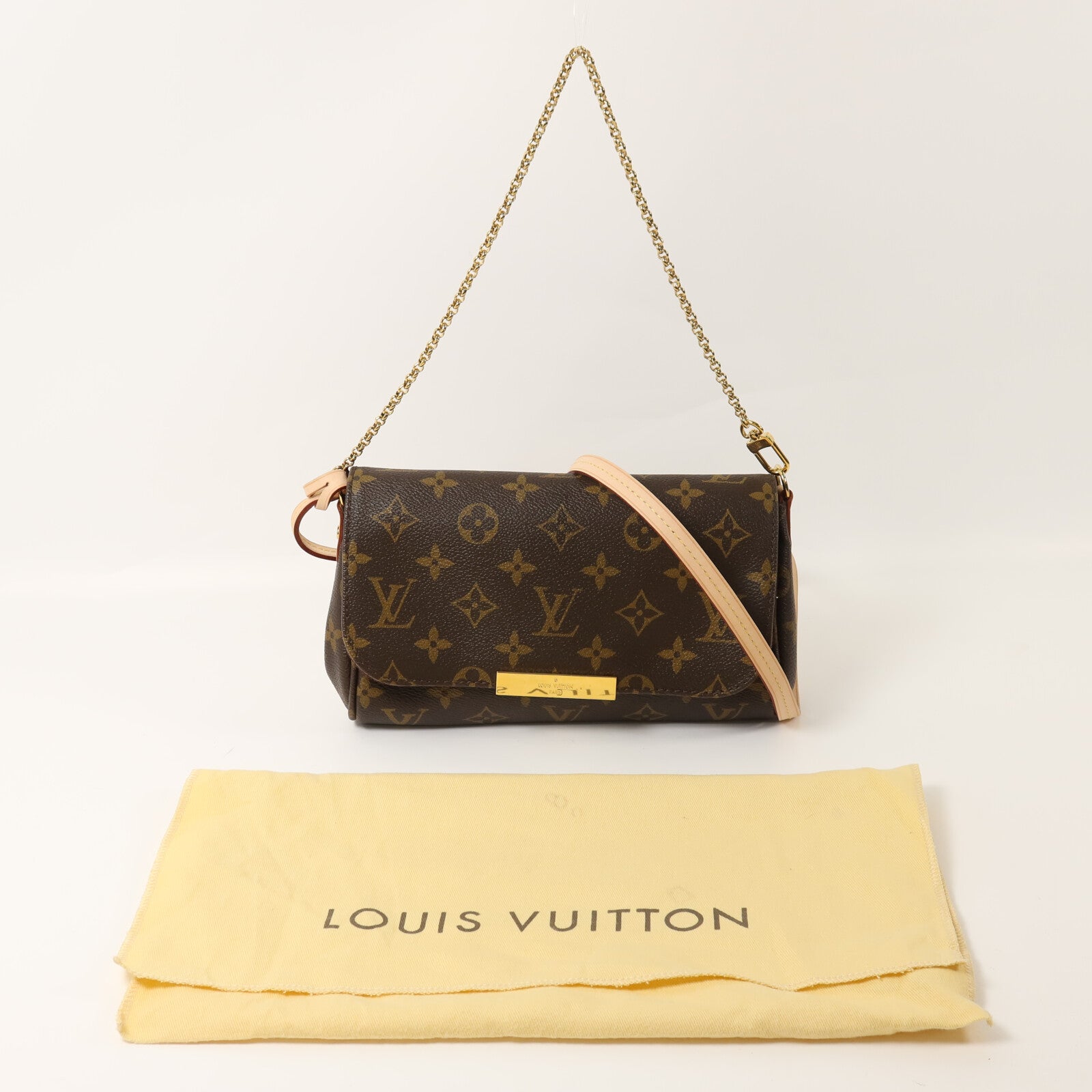 LOUIS VUITTON Monogram Favorite MM鏈帶手挽肩背兩用袋