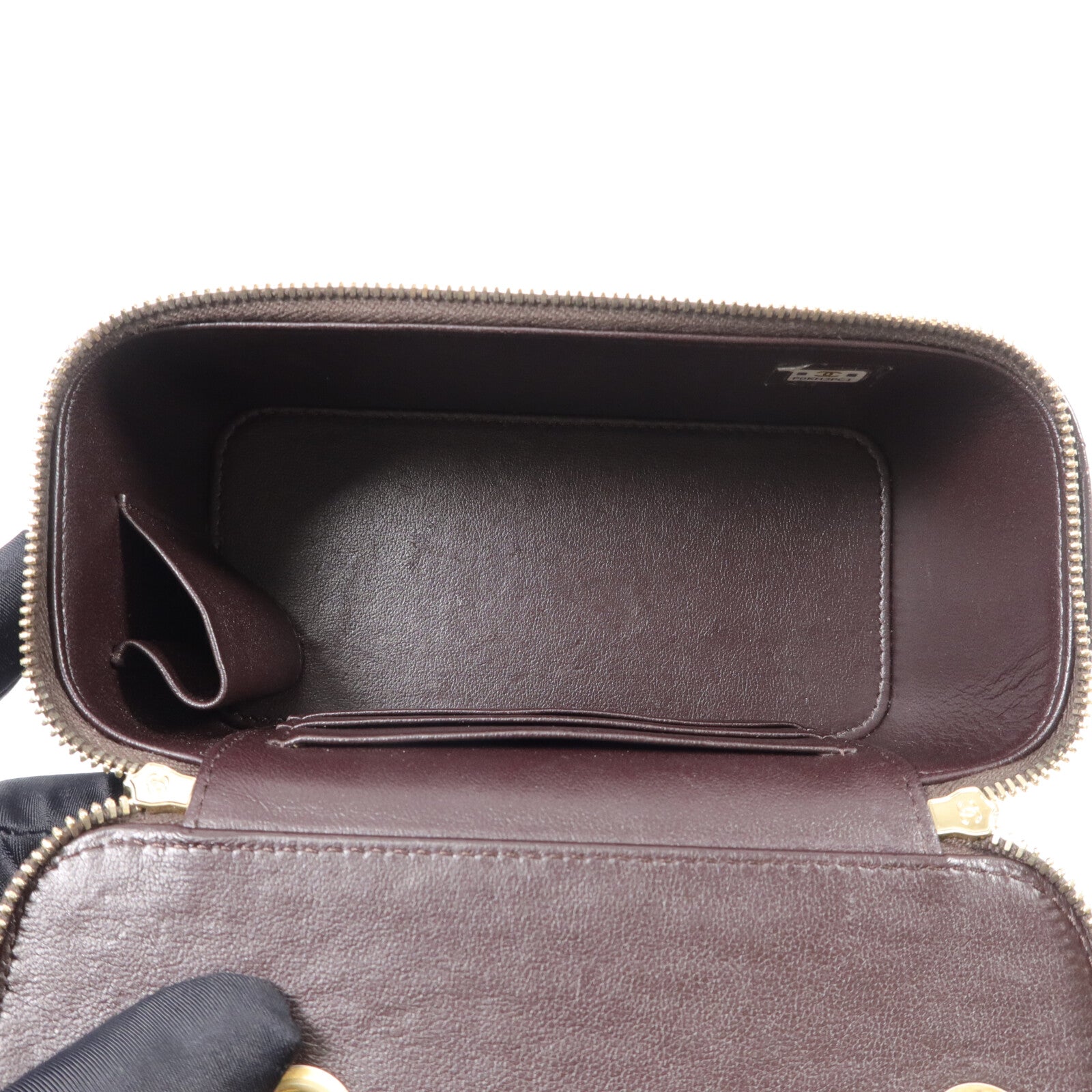 CHANEL 羊皮皮革Vanity Case鏈帶肩背袋