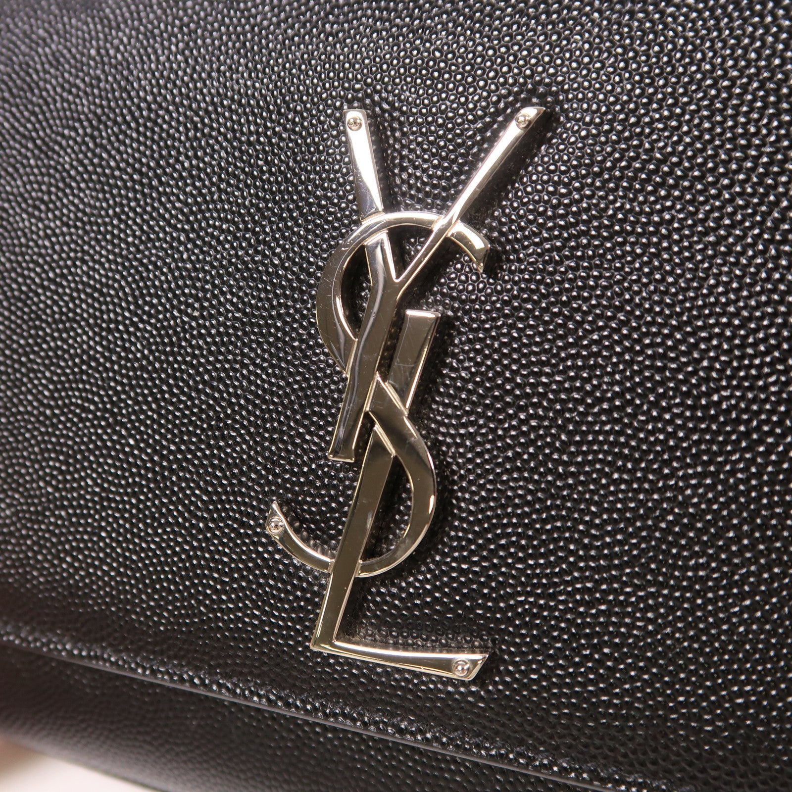 SAINT LAURENT 牛皮皮革Kate銀扣肩背袋