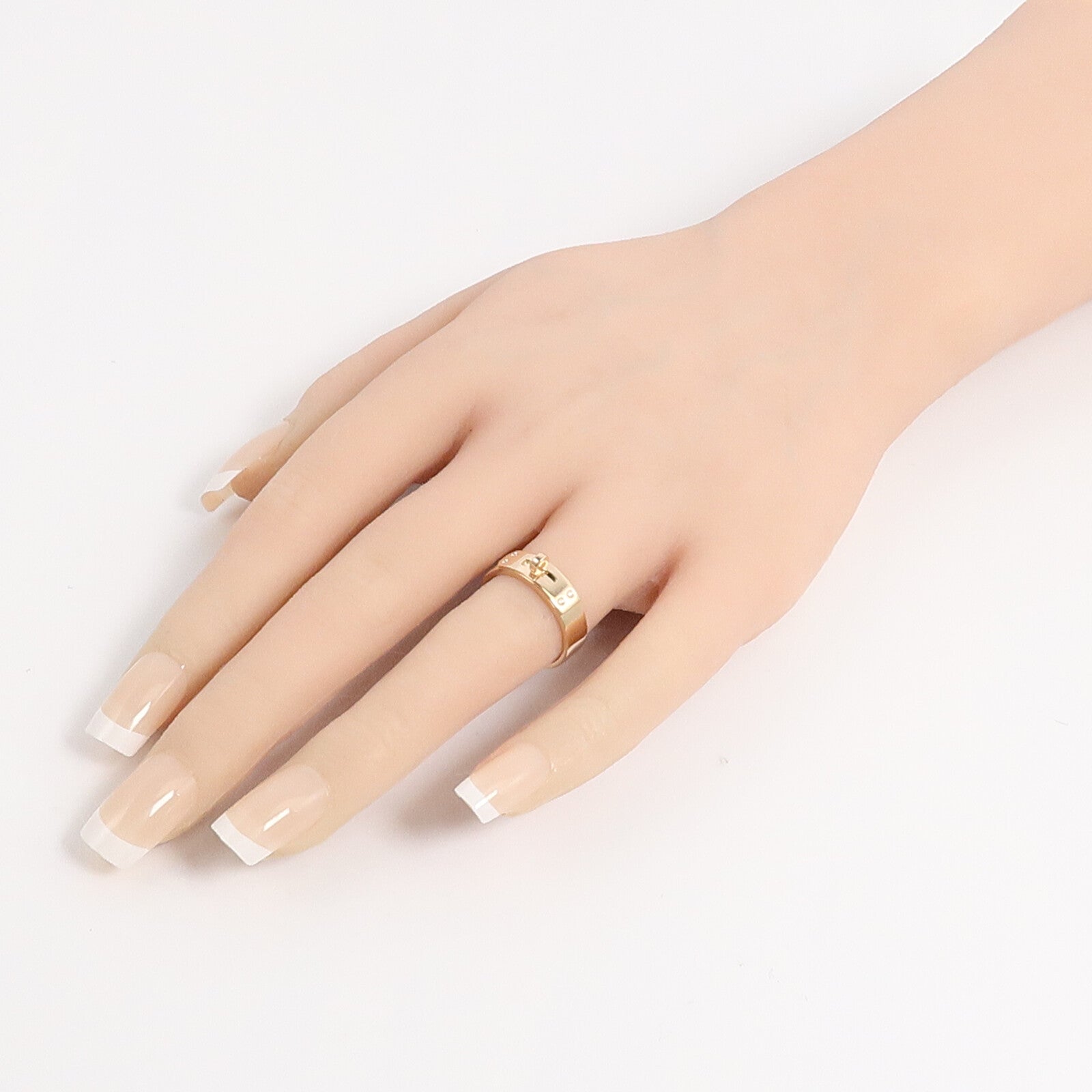 HERMES 18K玫瑰金Kelly Ring戒指