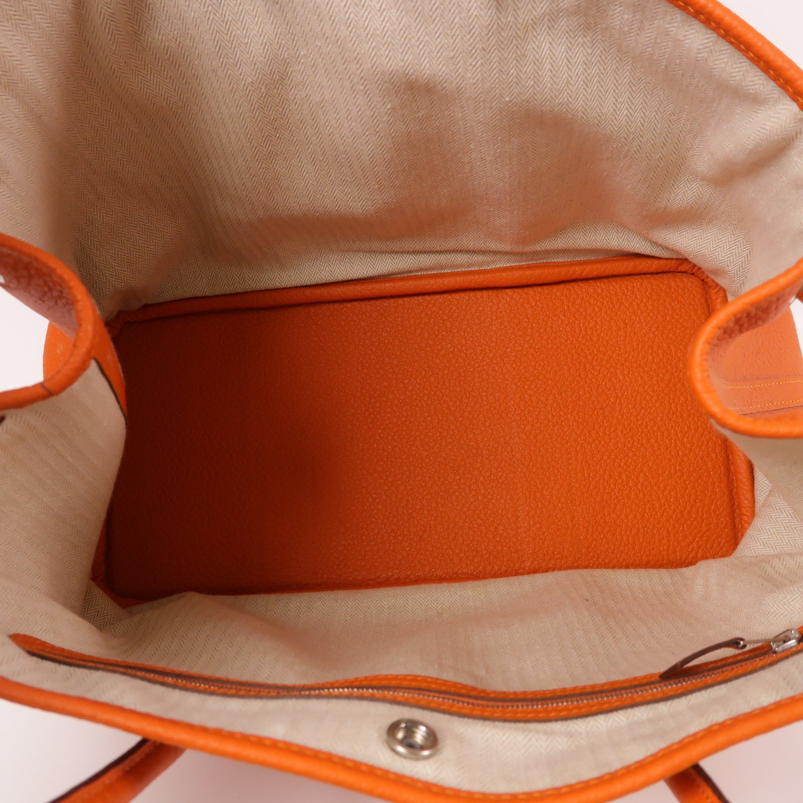 HERMES Negonda皮革Garden Party PM銀扣手挽袋