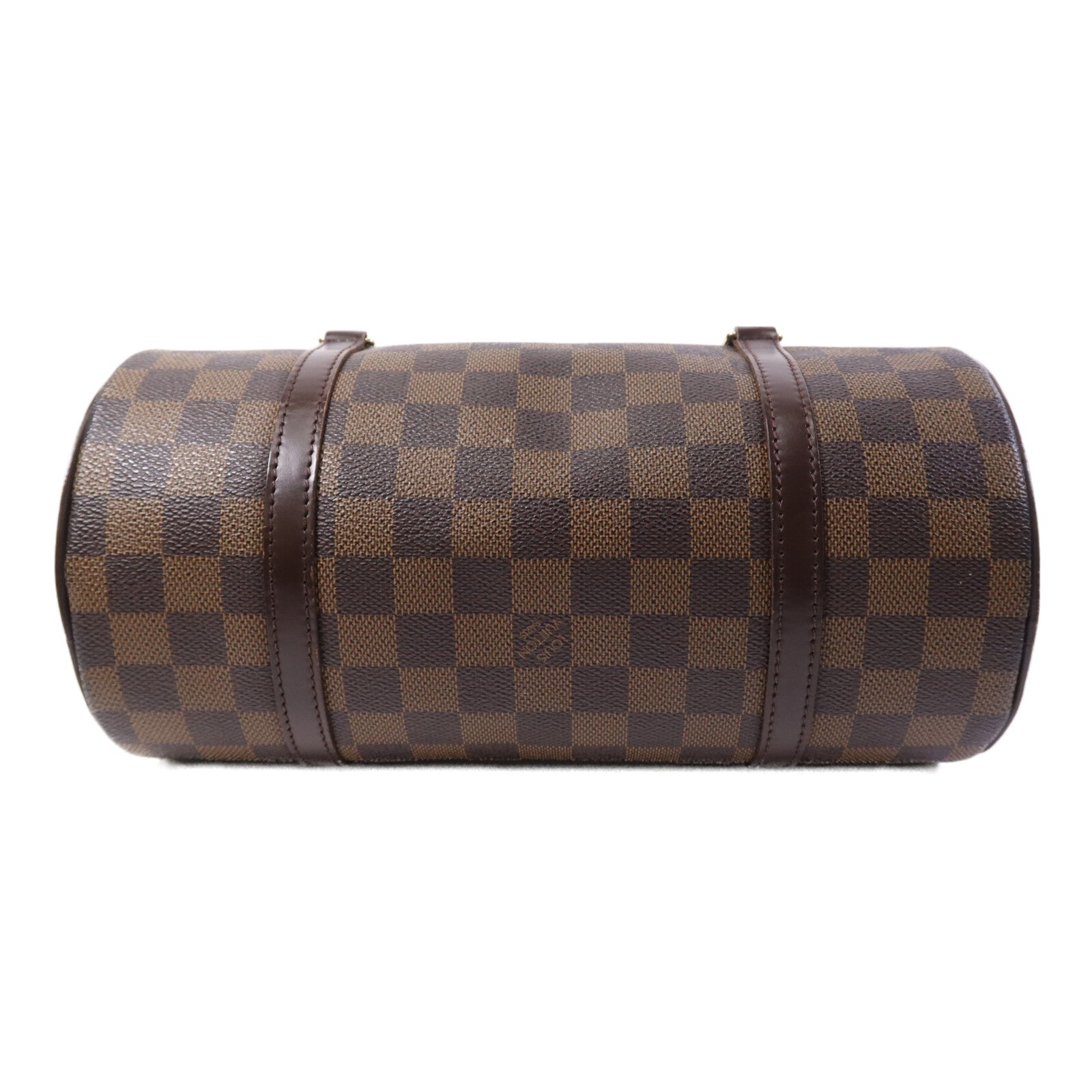 LOUIS VUITTON Damier Papillon PM金扣手挽袋