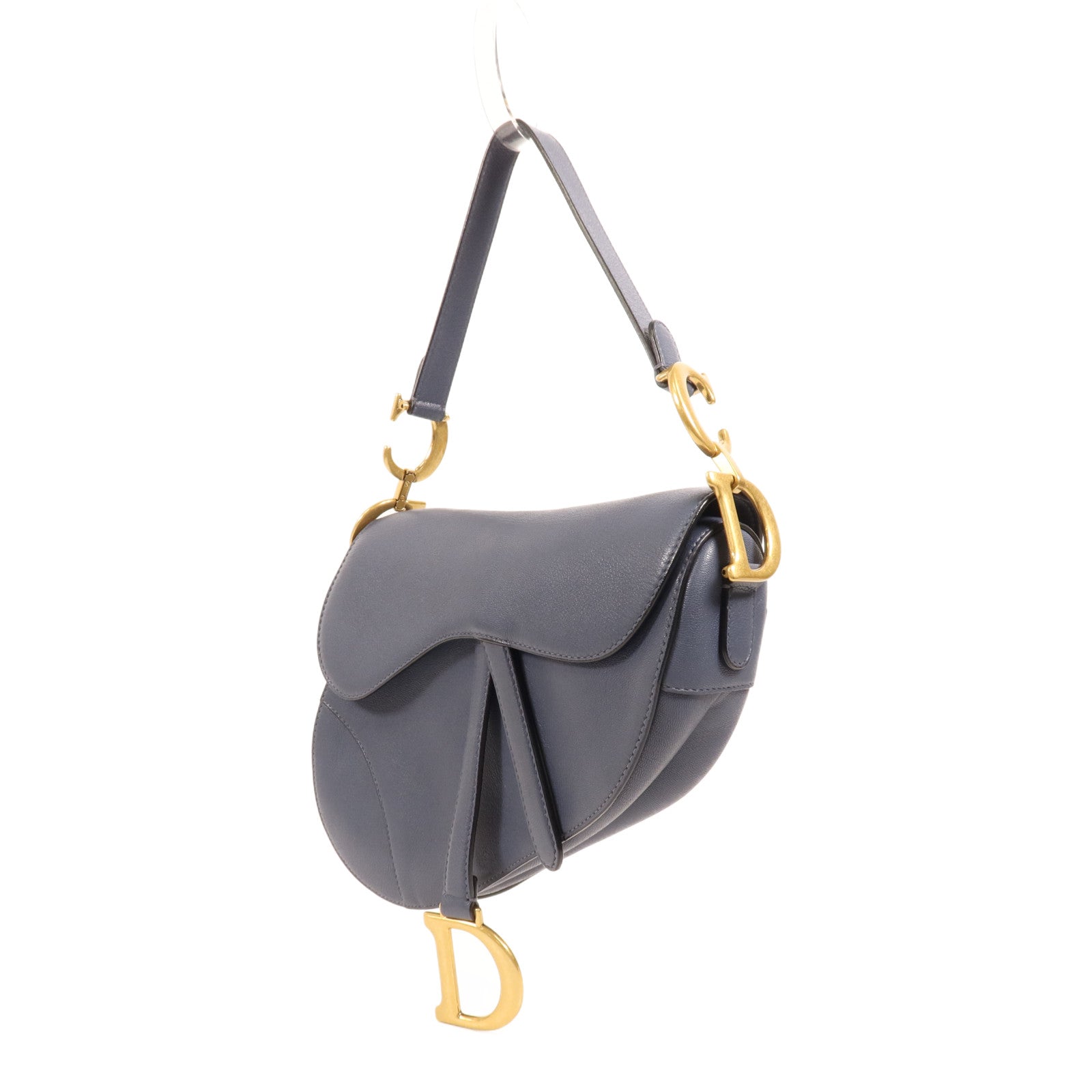 Dior 【激減優惠】牛皮皮革Saddle Medium金扣肩背袋