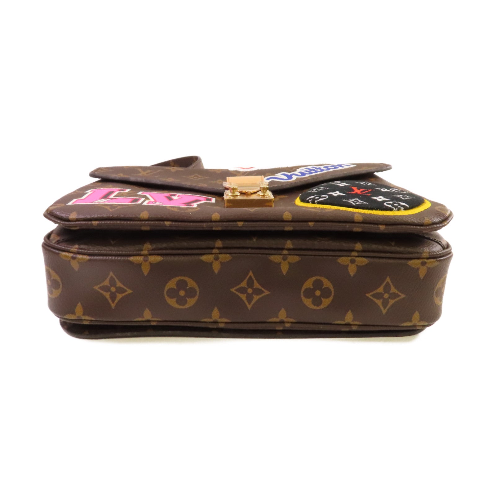 LOUIS VUITTON Monogram Pochette Metis 2Way Shoulder Bag金扣手挽肩背兩用袋啡色