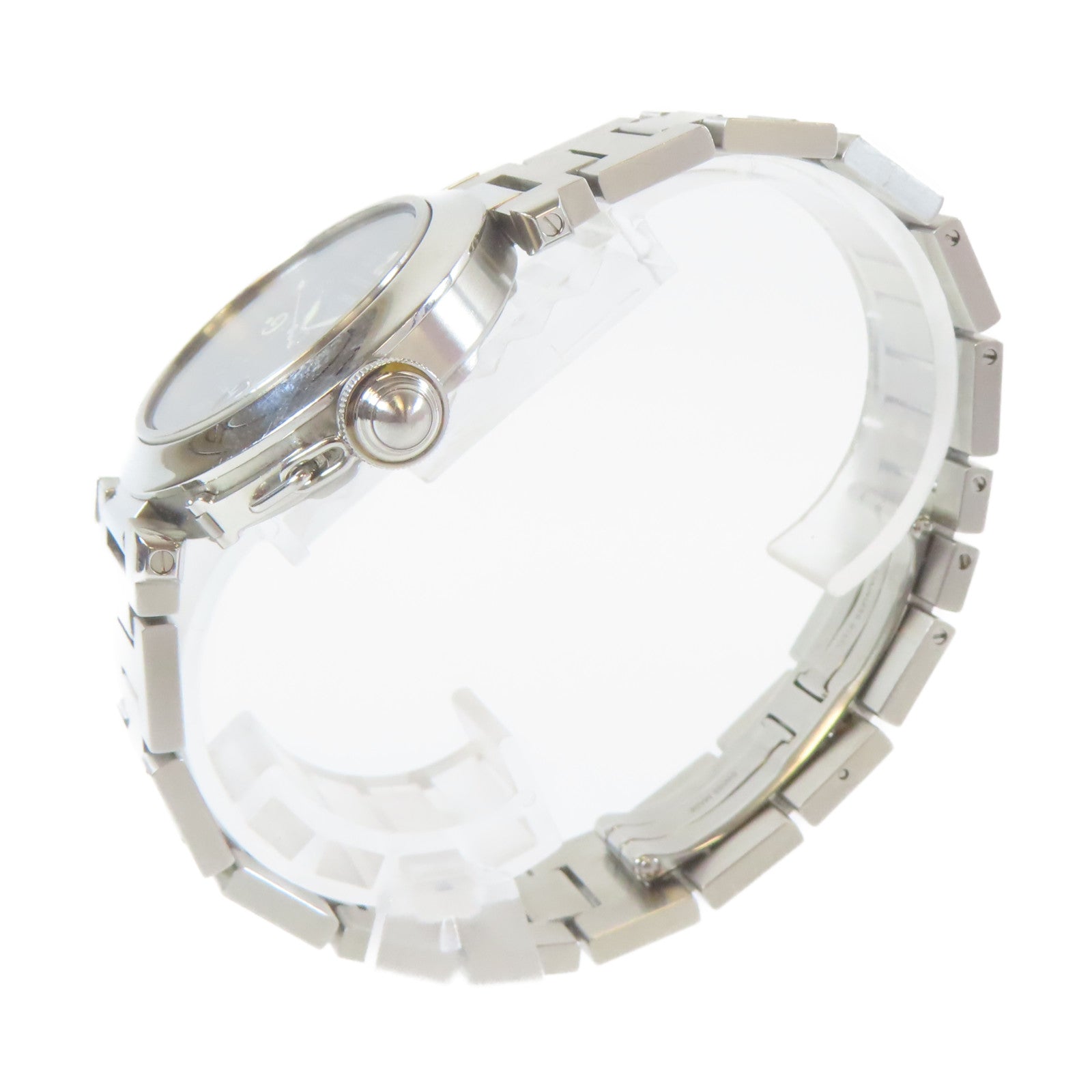 CARTIER Pasha C不鏽鋼手錶自動機芯黑色