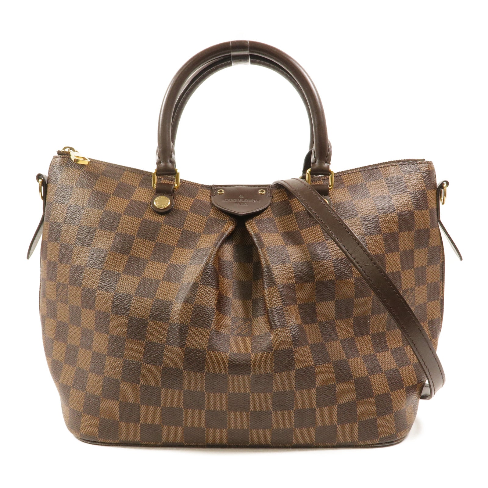 LOUIS VUITTON Damier Siena PM手挽肩背兩用袋