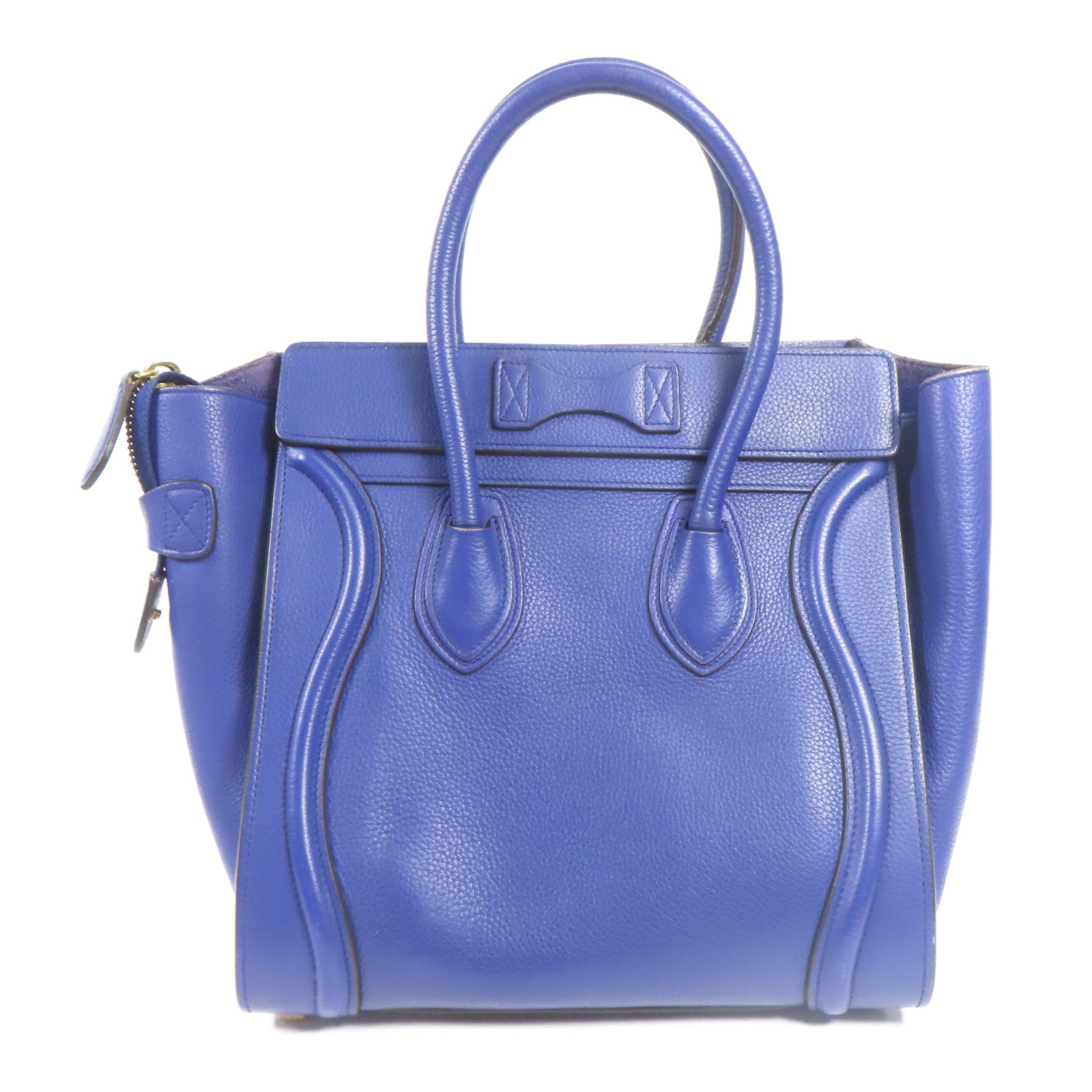 CELINE 牛皮皮革Micro Luggage金扣肩背袋