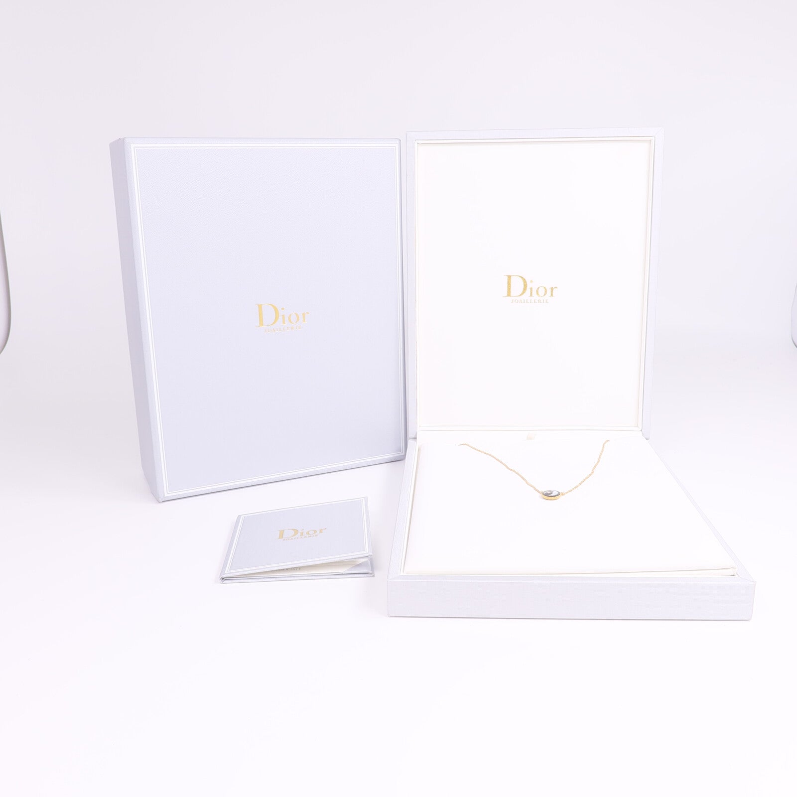 Dior 18K黃金/白金Rose Celeste Necklace鑽石/珍珠母貝項鍊