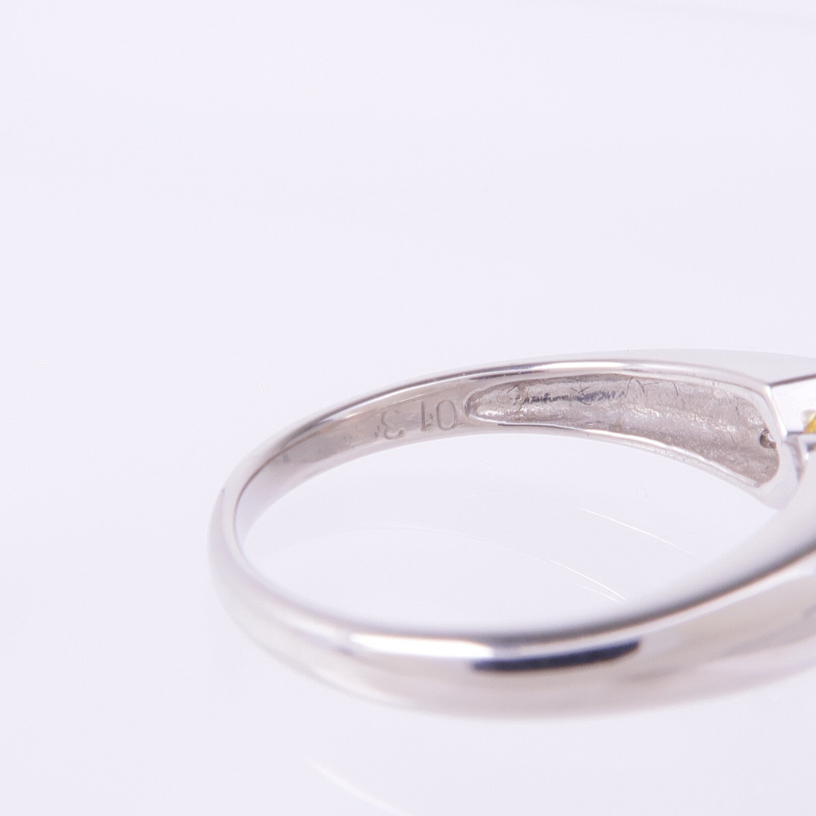 JEWELRY PT900鉑金Pearl Diamond Ring珍珠/鑽石戒指US#6.25